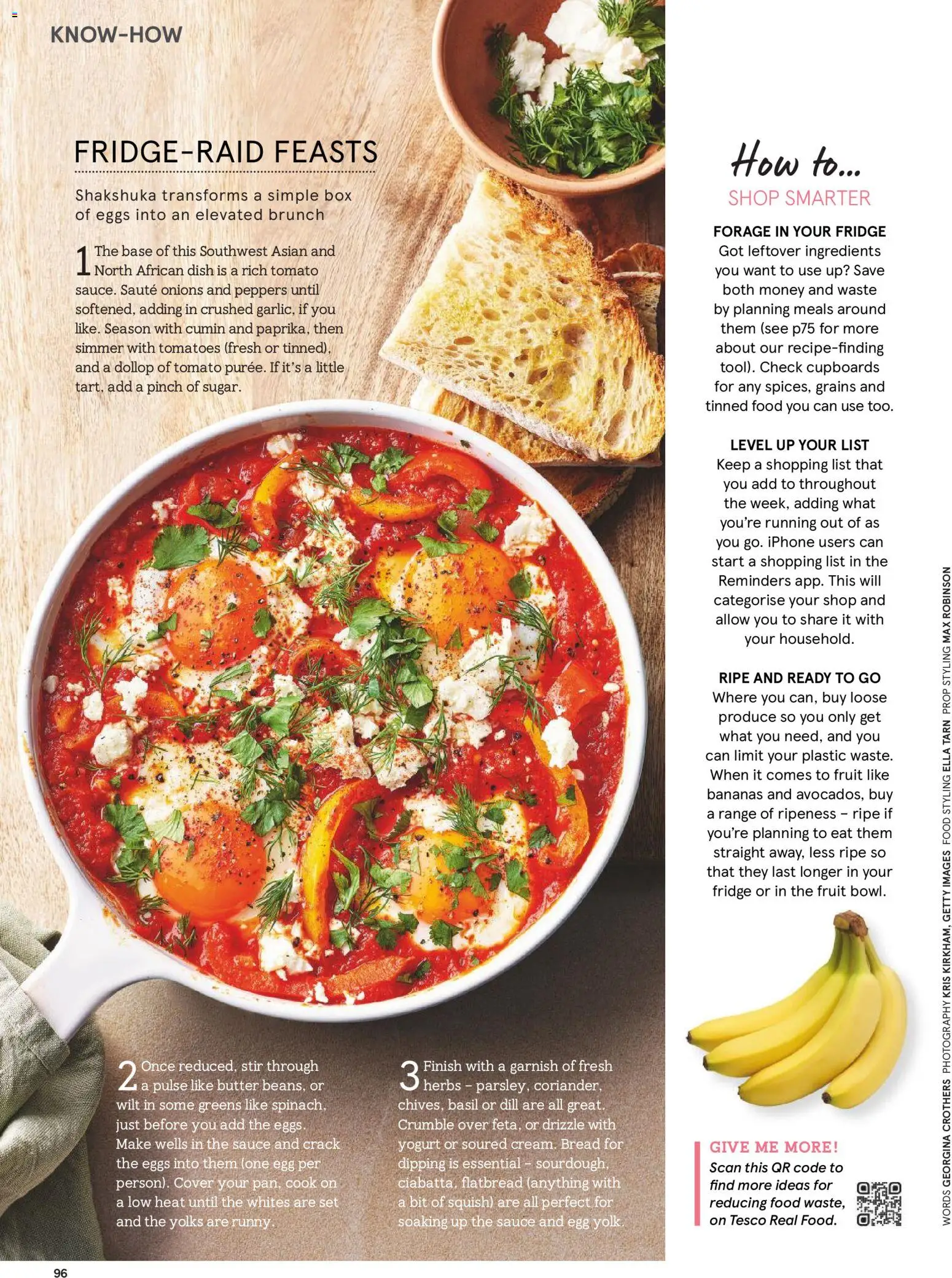 {H1} | Page: 96 | Products: Cumin, Butter, Tomatoes, Bananas