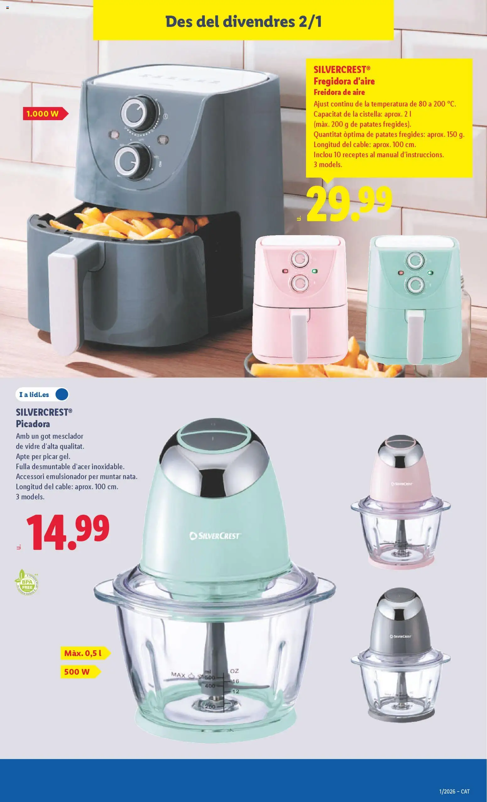 Lidl folleto de bazar │ válido desde el 29.12.2025 | Página: 21 | Productos: Cable, Freidora