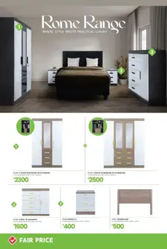 Fair Price specials catalogue – valid from 01.04.2026 | Page: 14 | Products: Pedestal, Headboard, Wardrobe, Mirror