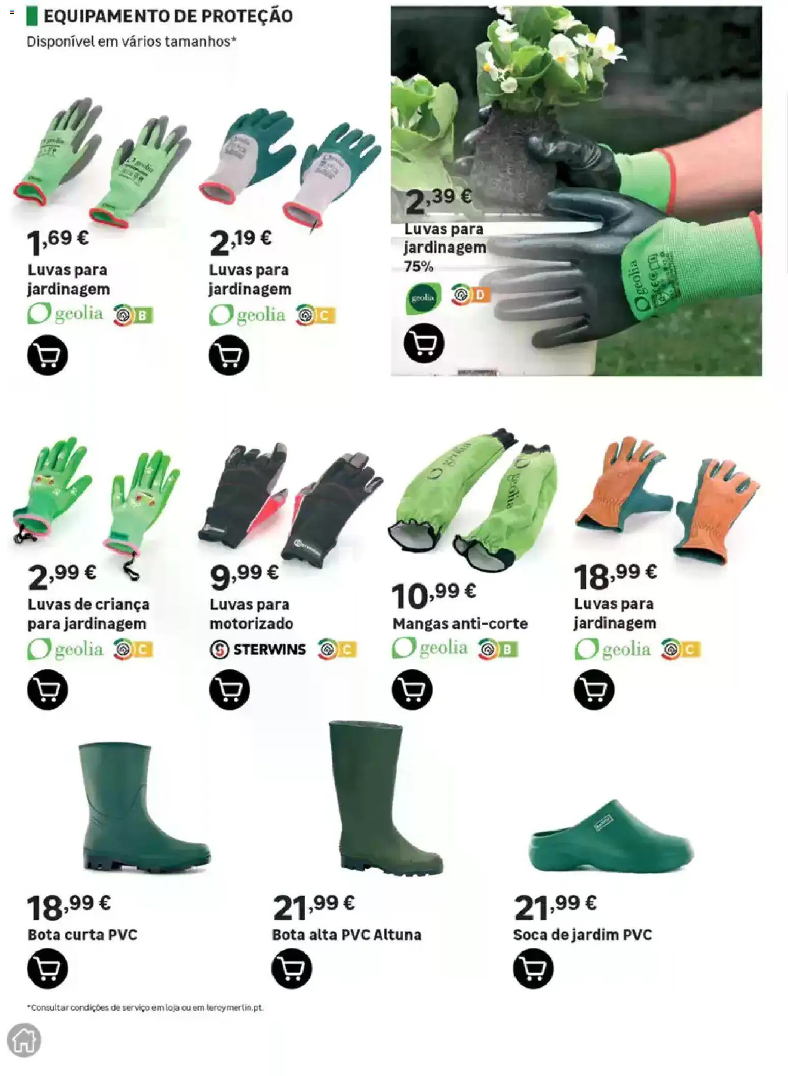Leroy Merlin Catálogo Jardim │ válido de 12.03.2026 | Página: 80 | Produtos: Luvas, Mangas