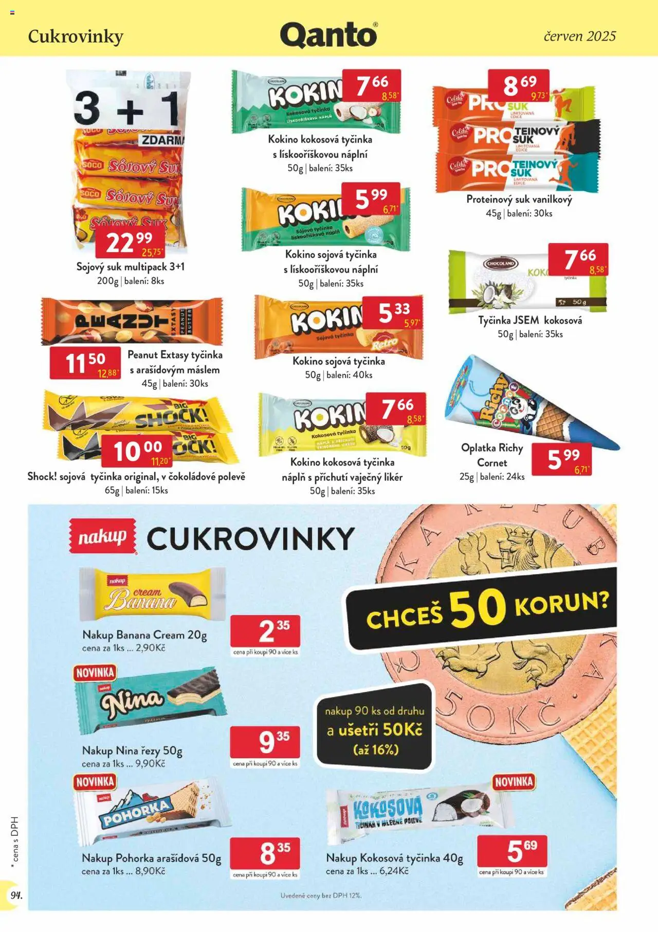 Astur & Qanto leták - Velkoobchod 06/2025 od 01.06.2025 | Strana: 94 | Produkty: Protein bar, Likér, Vaječný Likér, Protein