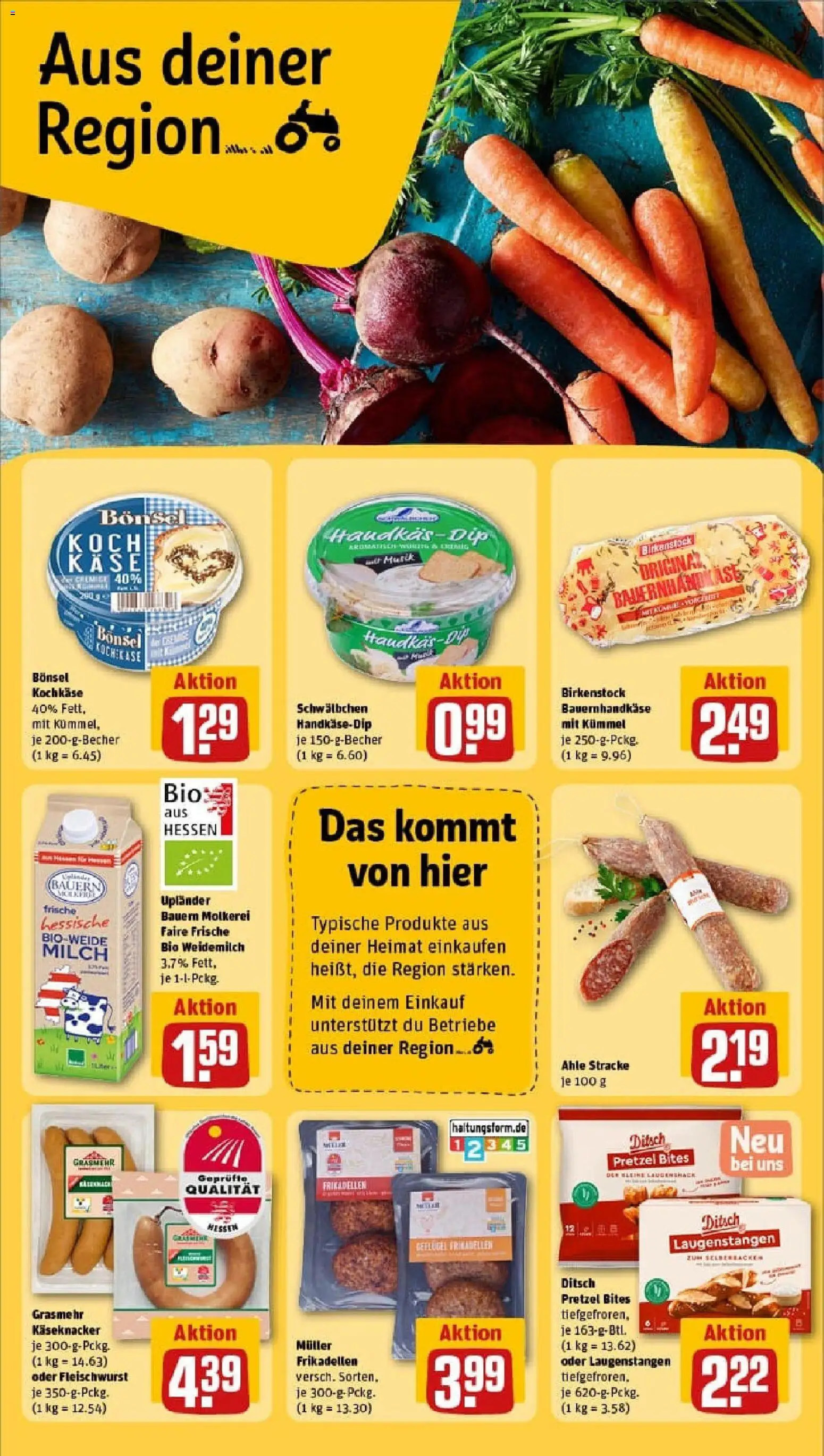 Rewe prospekt Aschaffenburg / Damm	 – gültig ab 26.10.2025 | Seite: 24 | Produkte: Milch, Käse