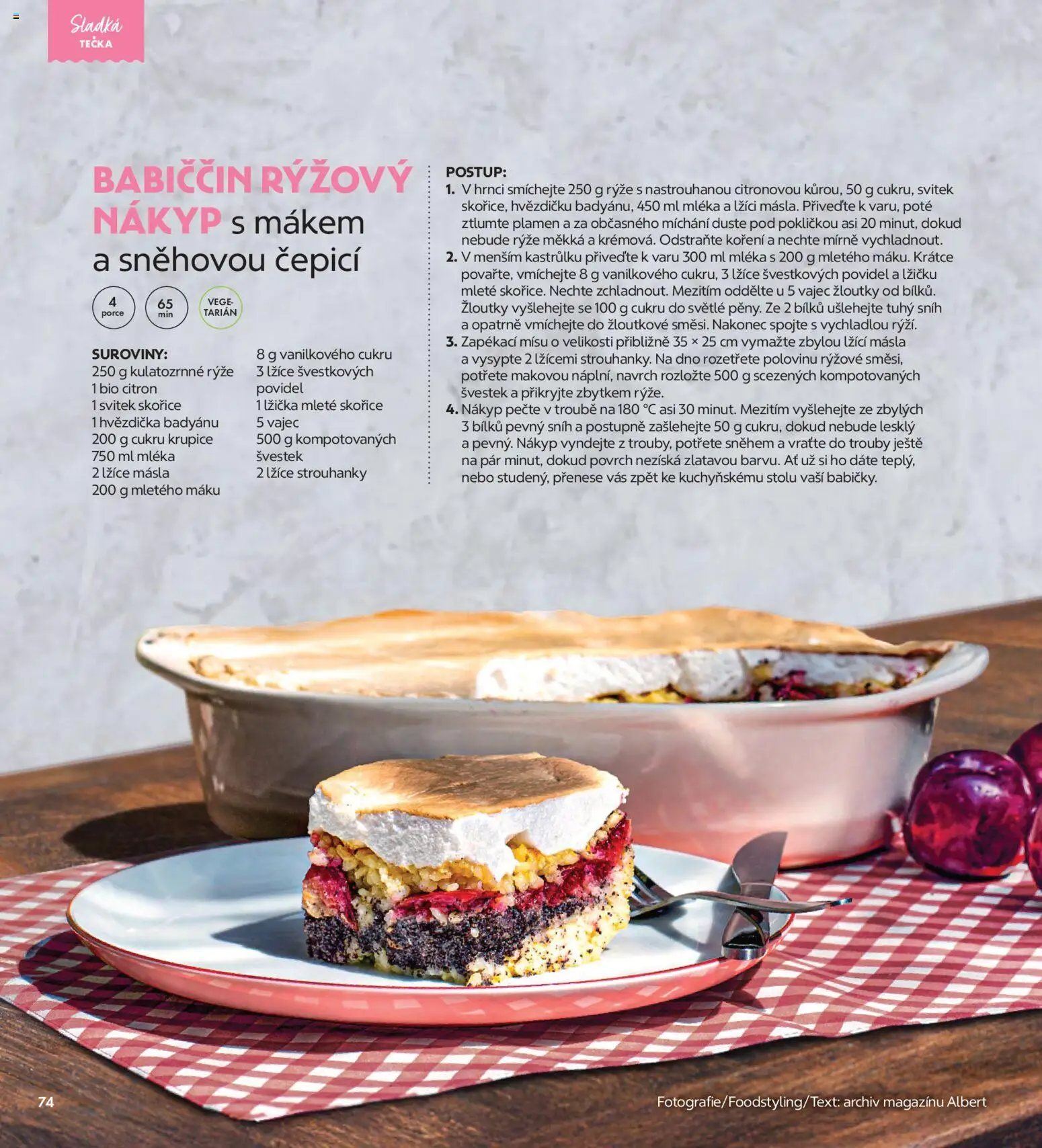 Albert magazín od 01.01.2026 | Strana: 74 | Produkty: Rýže, Krupice, Koření, Citron