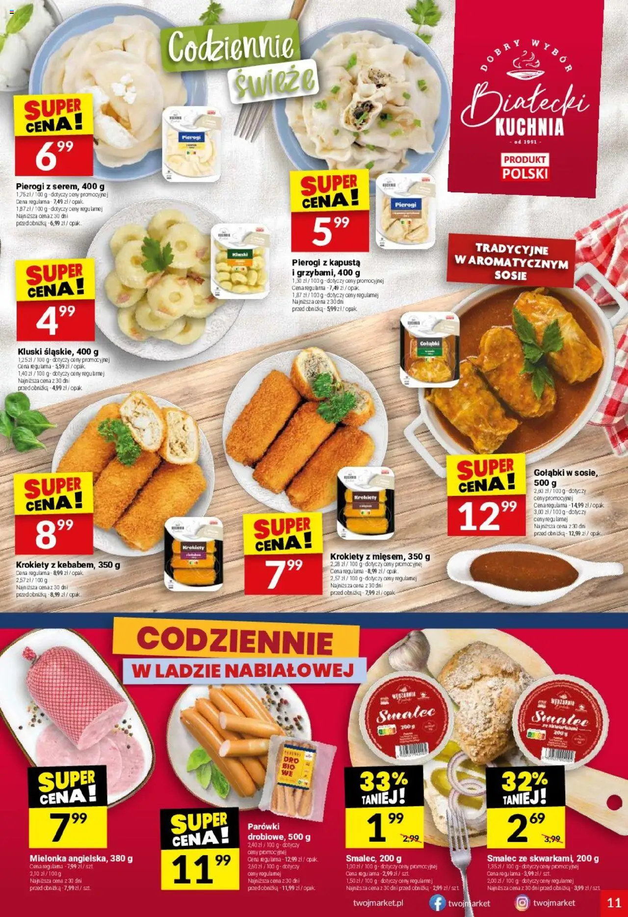 Twój Market Gazetka od 10.09.2025 | Strona: 11 | Produkty: Kapusta, Pierogi, Krokiety, Parówki