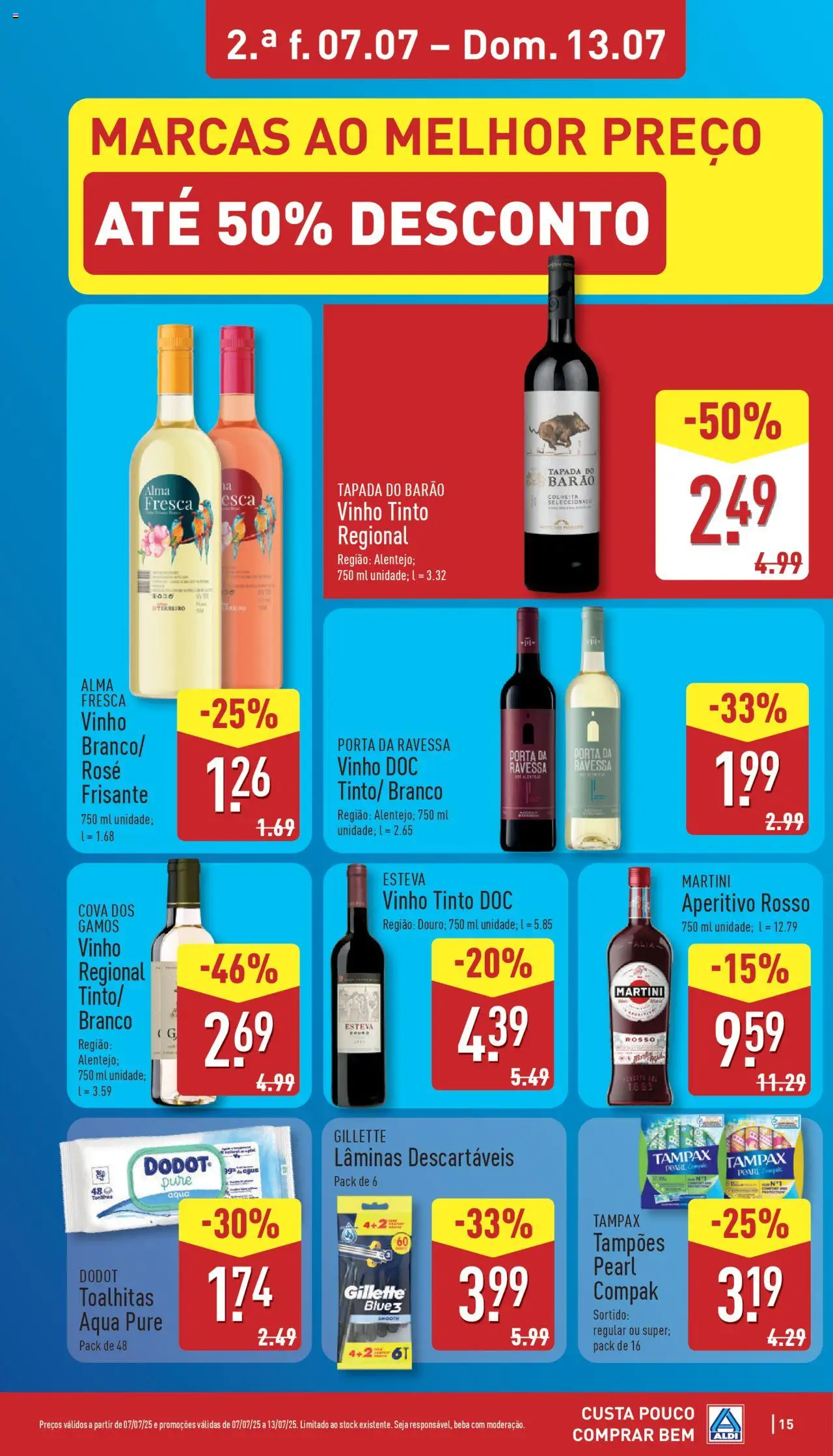 Aldi folheto │ válido de 07.07.2025 | Página: 15 | Produtos: Porta, Vinho, Vinho tinto