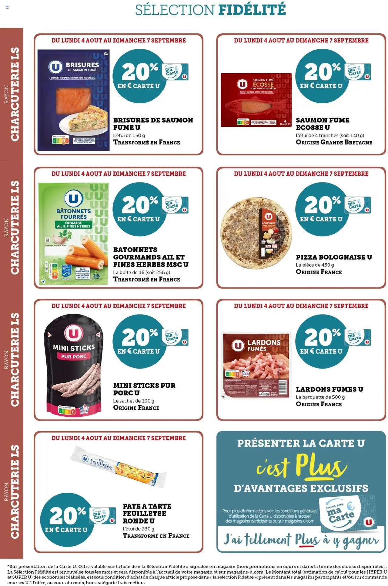  | Page: 4 | Produits: Saumon fumé, Fromage, Porc, Poisson