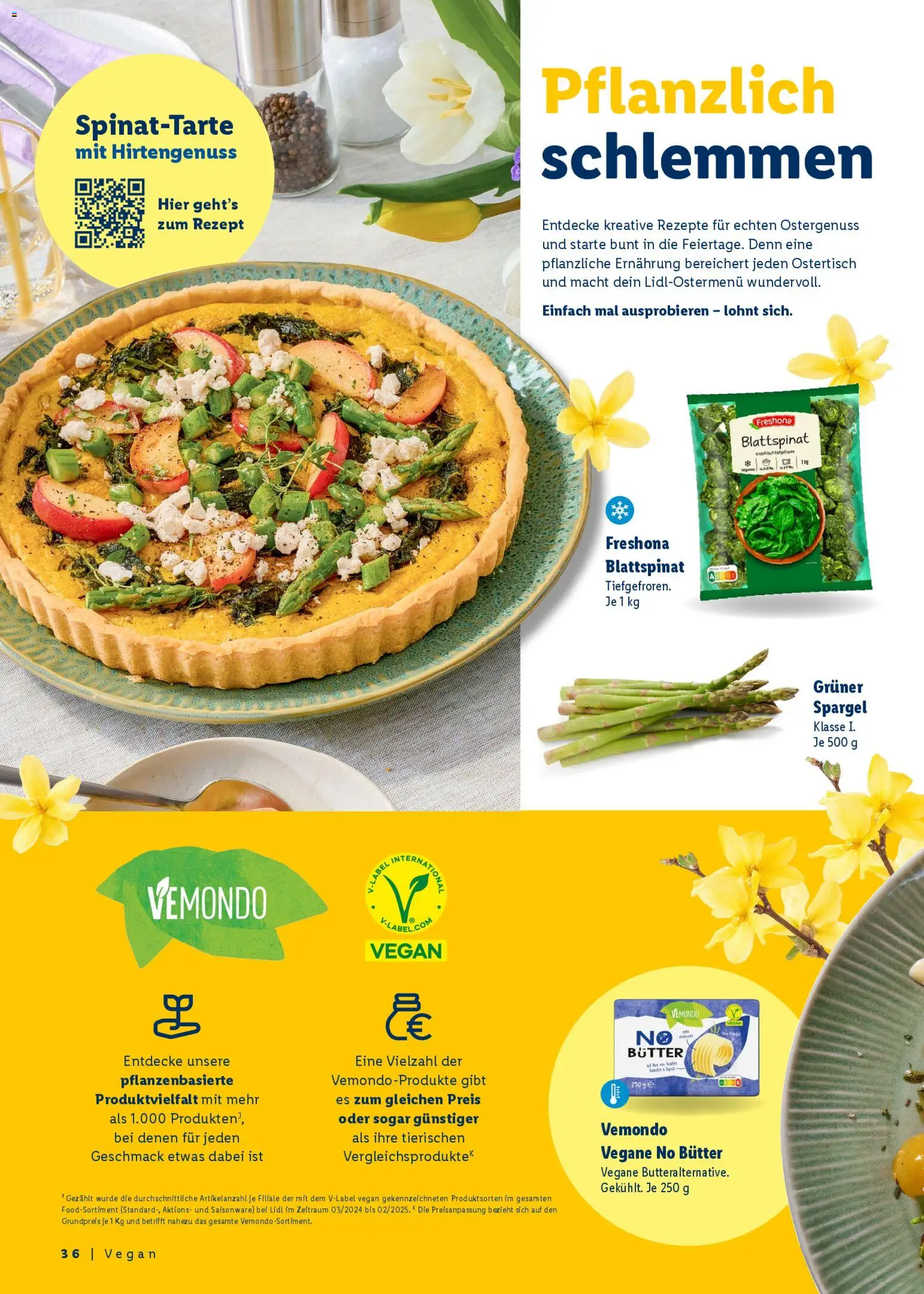 Lidl Německo leták - Ostern gemeinsam genießen od 09.03.2026 | Strana: 36 | Produkty: Vegan
