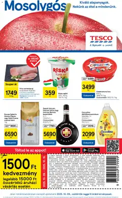 Tesco Hipermarket - Akciós újság  - amely érvényes a következő dátumtól: 09.10.2025