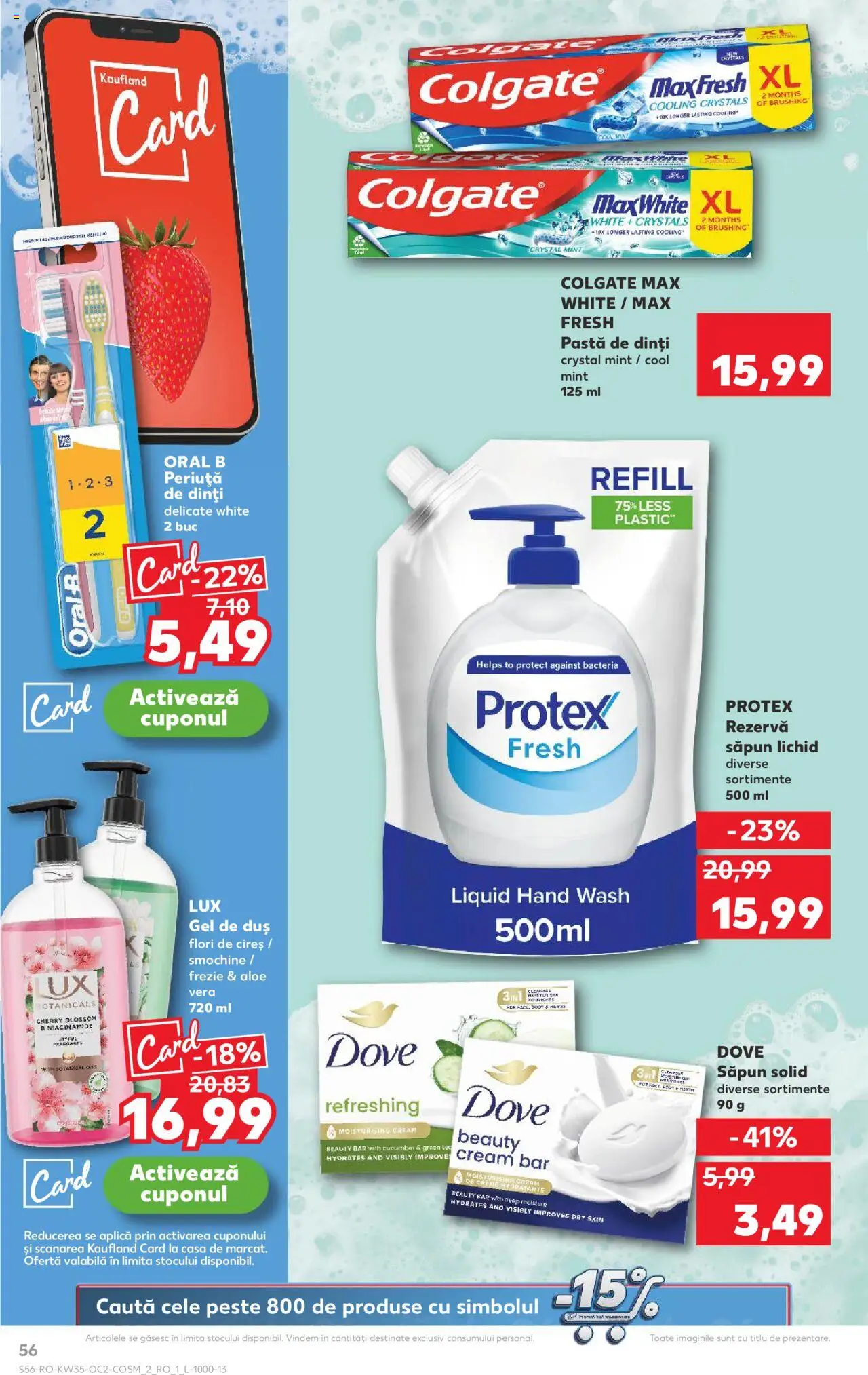 Kaufland RO akciós ujság - amely érvényes a következő dátumtól: 27.08.2025 | Oldal: 56 | Termékek: Tök, Aloe vera