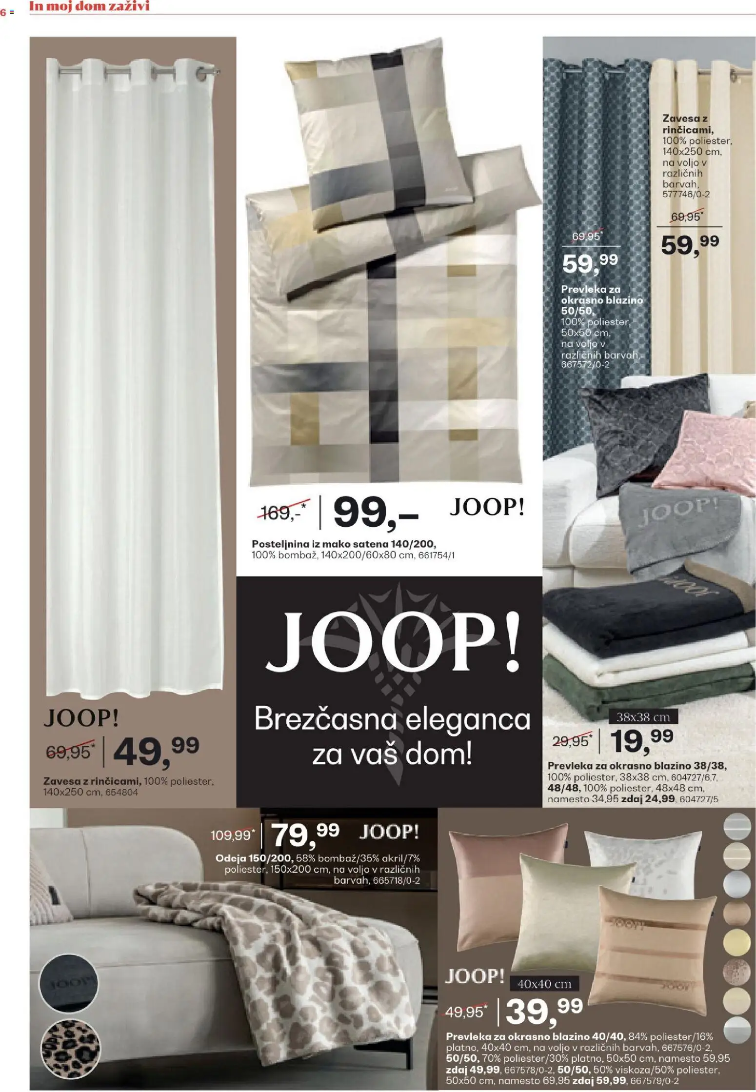 Novi Rutar katalog ponudbe – veljaven od 10.12.2025 | Stran: 6 | Izdelki: Prevleka, Odeja, Posteljnina