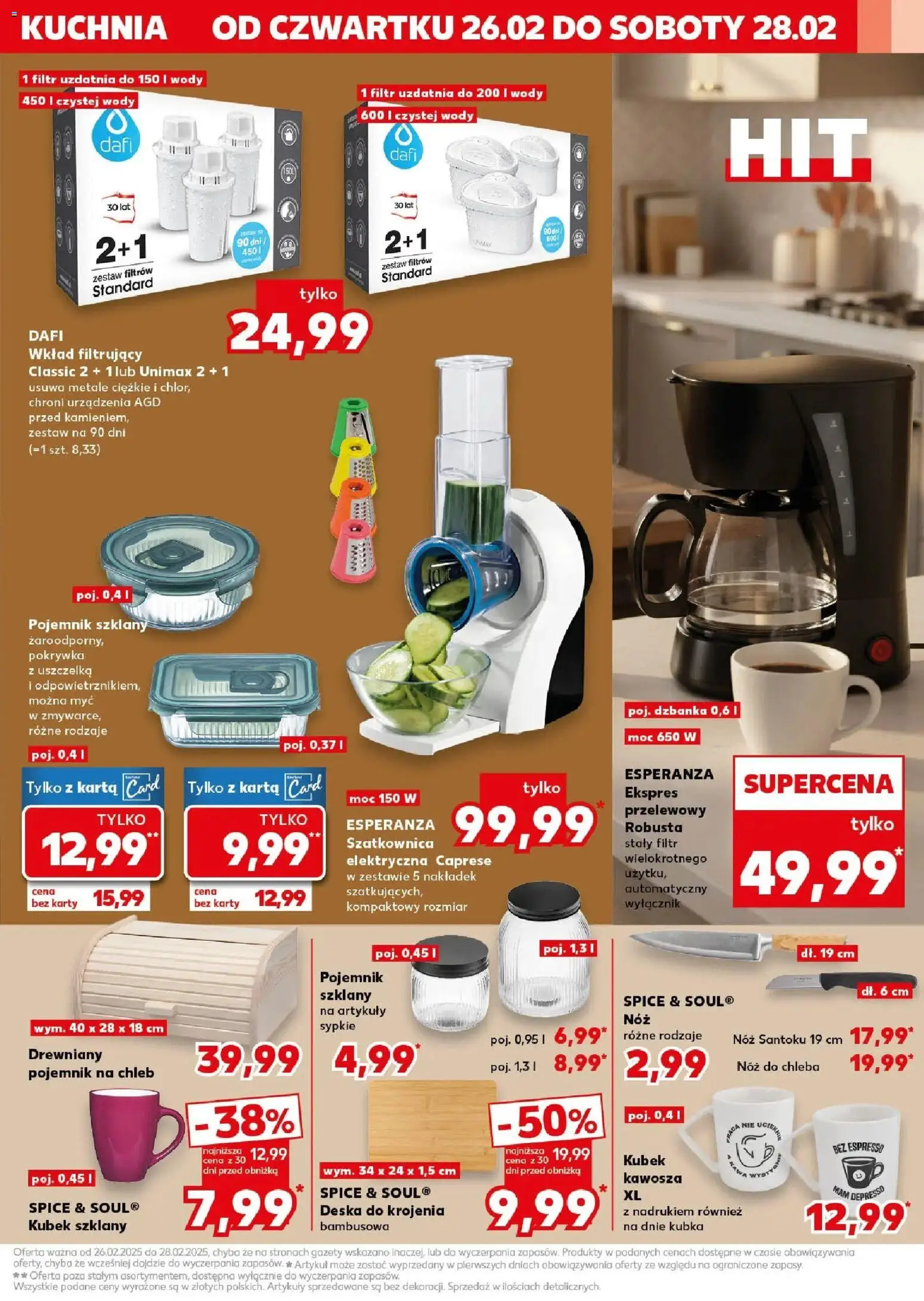 Kaufland gazetka - Mega okazje od 26.02.2026 | Strona: 15 | Produkty: Karta, Chleb, Deska do krojenia