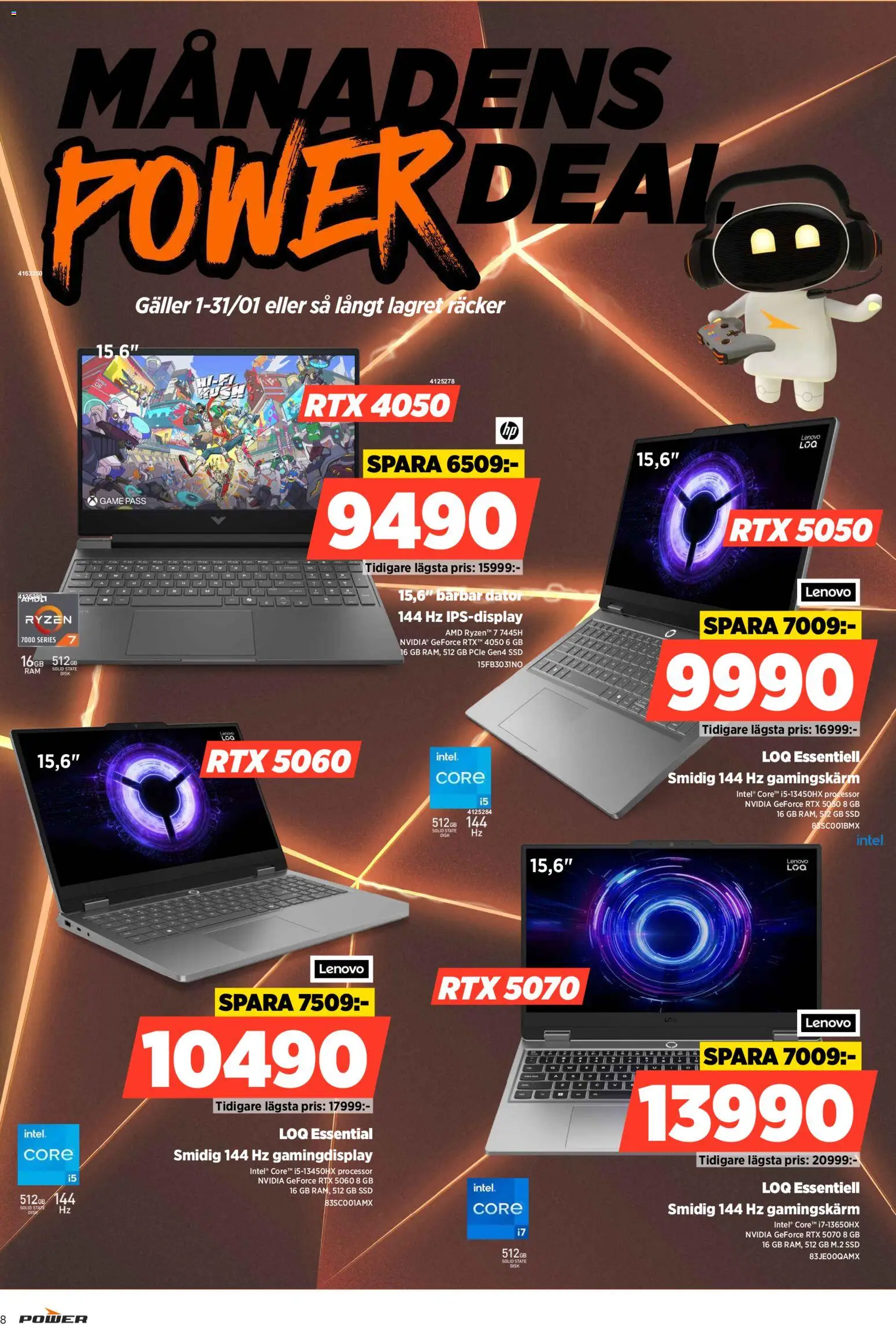 Power reklamblad aktuell från 19.01.2026 | Sida: 8 | Produkter: Galler, Dator