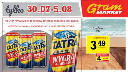 Pogląd oferty "Gram Market Gazetka - Niesłychanie Niskie Ceny" - ważna od 01.08.2025