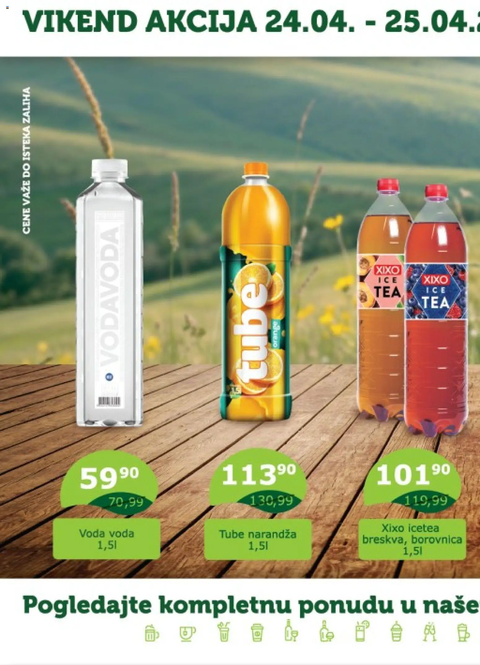 Valor katalog - važi od 24.04.2026 | Strana: 1 | Proizvode: Borovnica, Voda