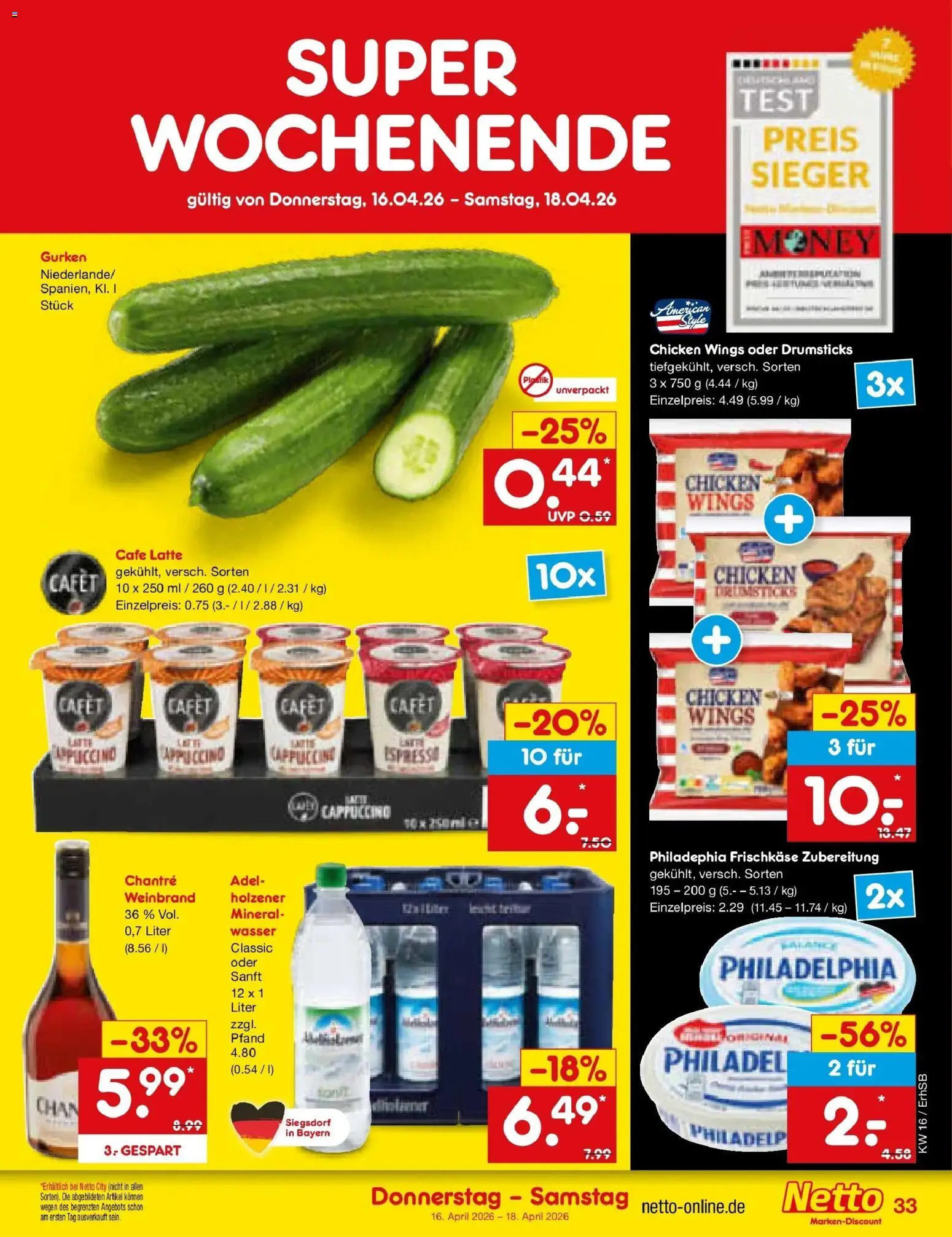 Netto Marken-Discount Prospekt Metten	 – gültig ab 13.04.2026 | Seite: 51 | Produkte: Philadelphia, Chantré, Gurken, Frischkase