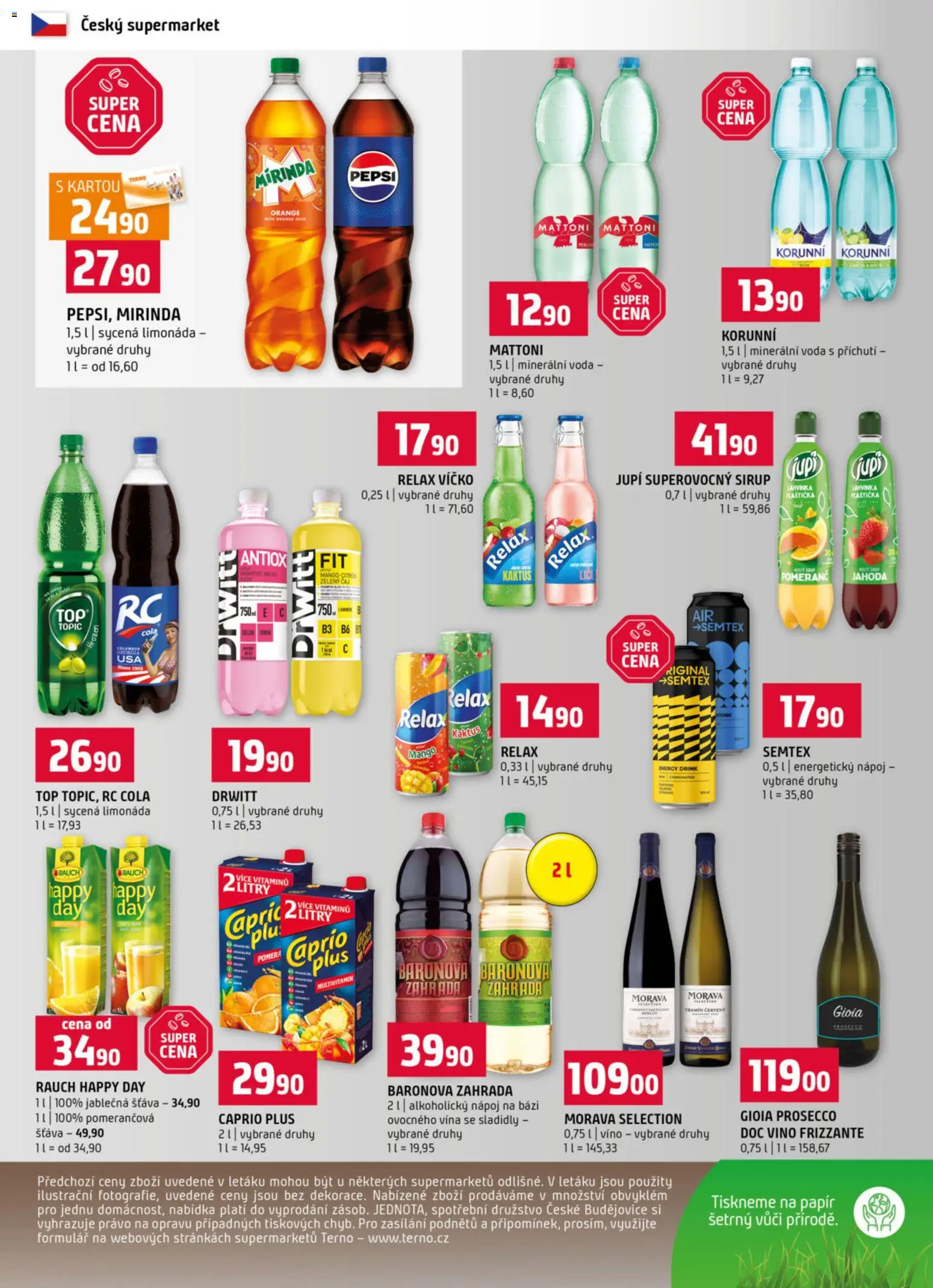 Terno leták od 04.03.2026 | Strana: 12 | Produkty: Mattoni, Mango, Limonáda, Zelený čaj