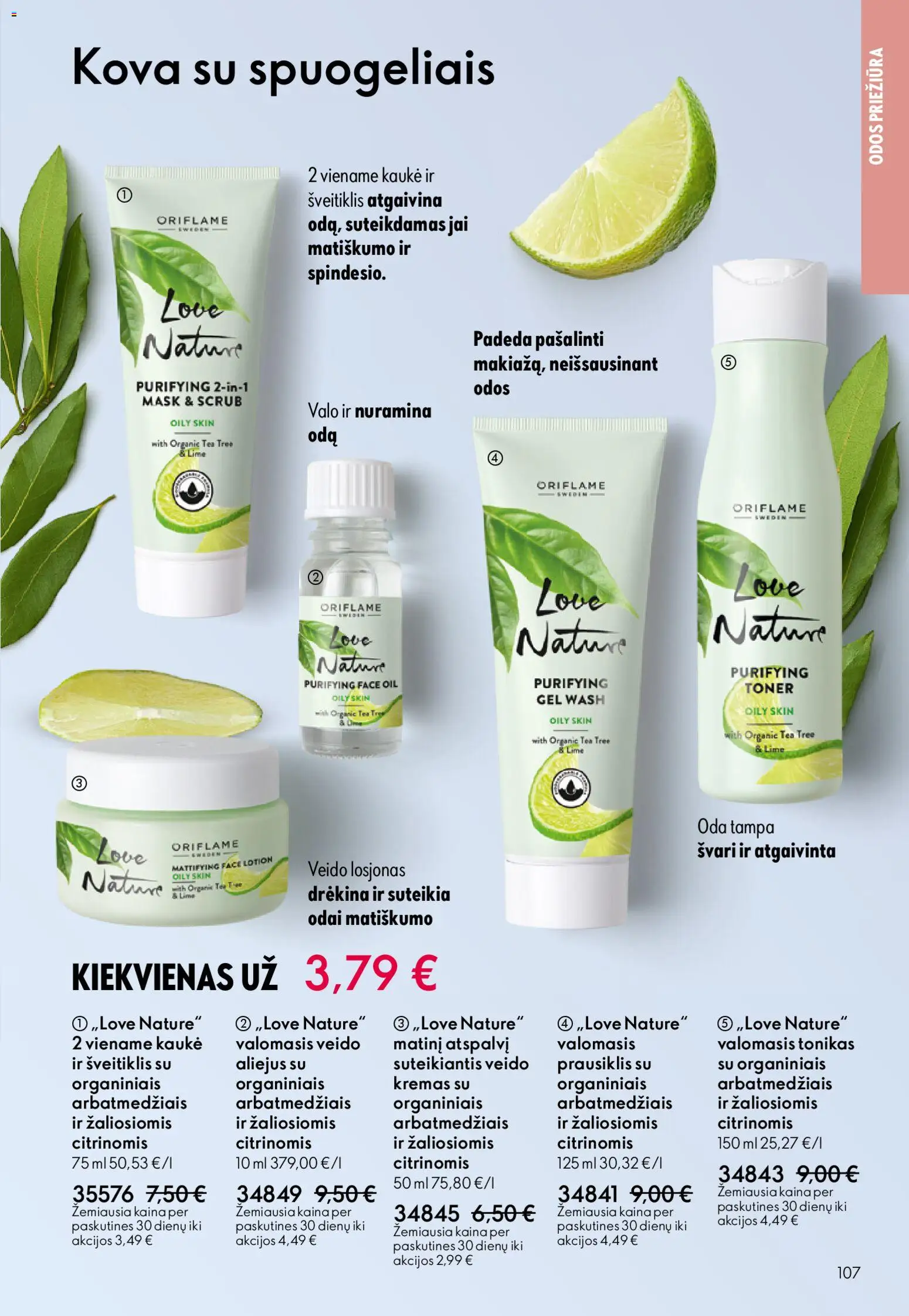 Oriflame akcijos nuo 10.12.2025 | Puslapis: 107 | Prekių: Tonikas, Kremas, Šveitiklis, Prausiklis
