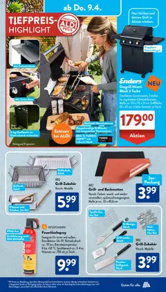 Aldi Süd Prospekt 	 ab 07.04.2026 gültig | Seite: 11 | Produkte: Grill, Thermometer, Unterschrank