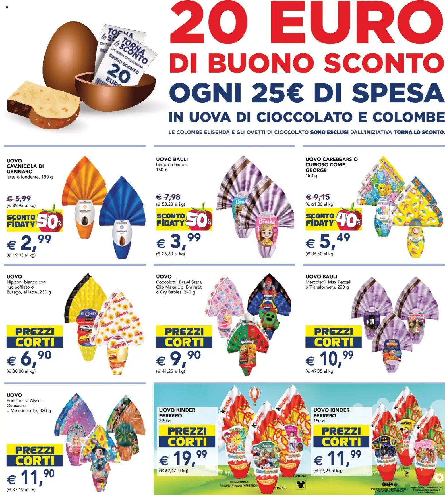 Volantino Esselunga S del 23.03.2026 | Pagina: 2 | Prodotti: Uova, Cioccolato, Riso, Latte