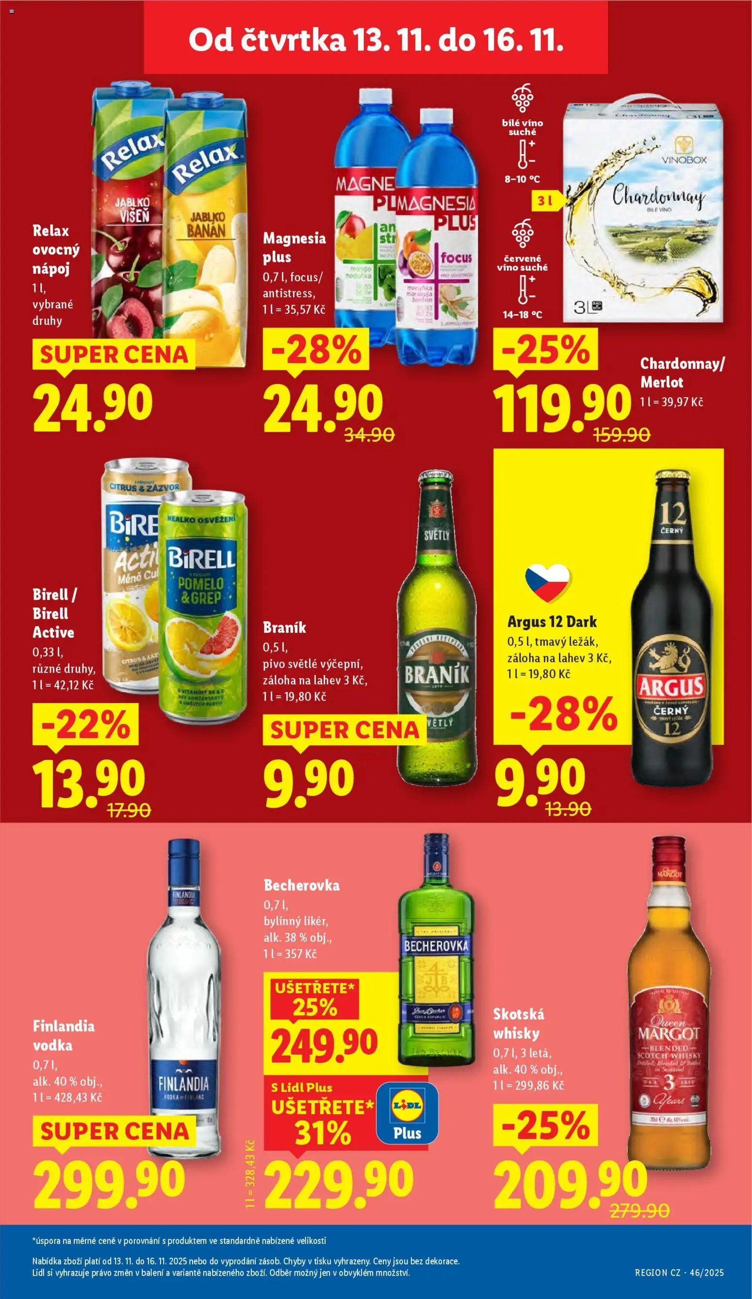Lidl leták od 13.11.2025 | Strana: 19 | Produkty: Bílé víno, Argus, Grep, Banán