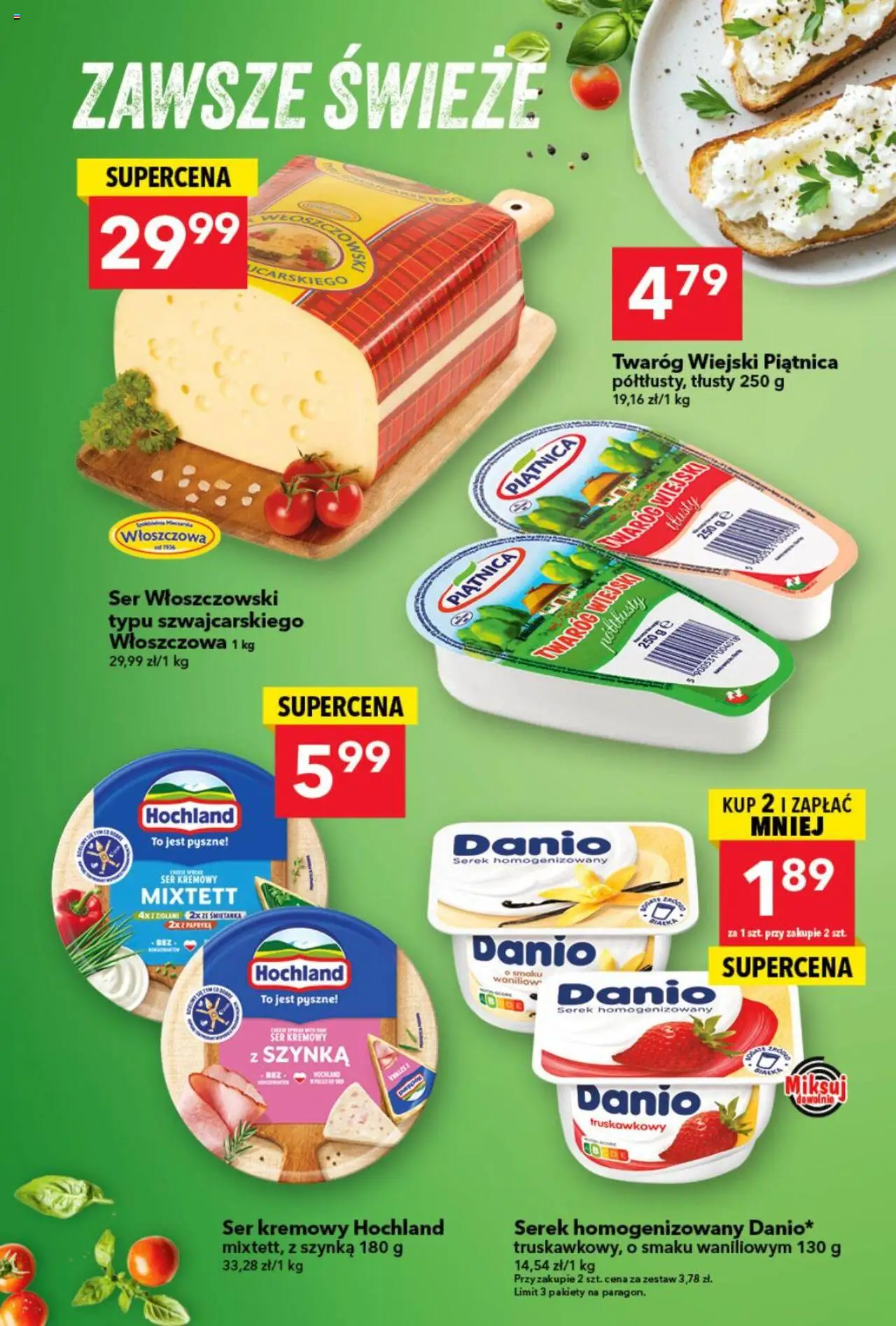 Lewiatan gazetka od 05.06.2025 | Strona: 4 | Produkty: Cream cheese, Serek homogenizowany, Serek, Ser