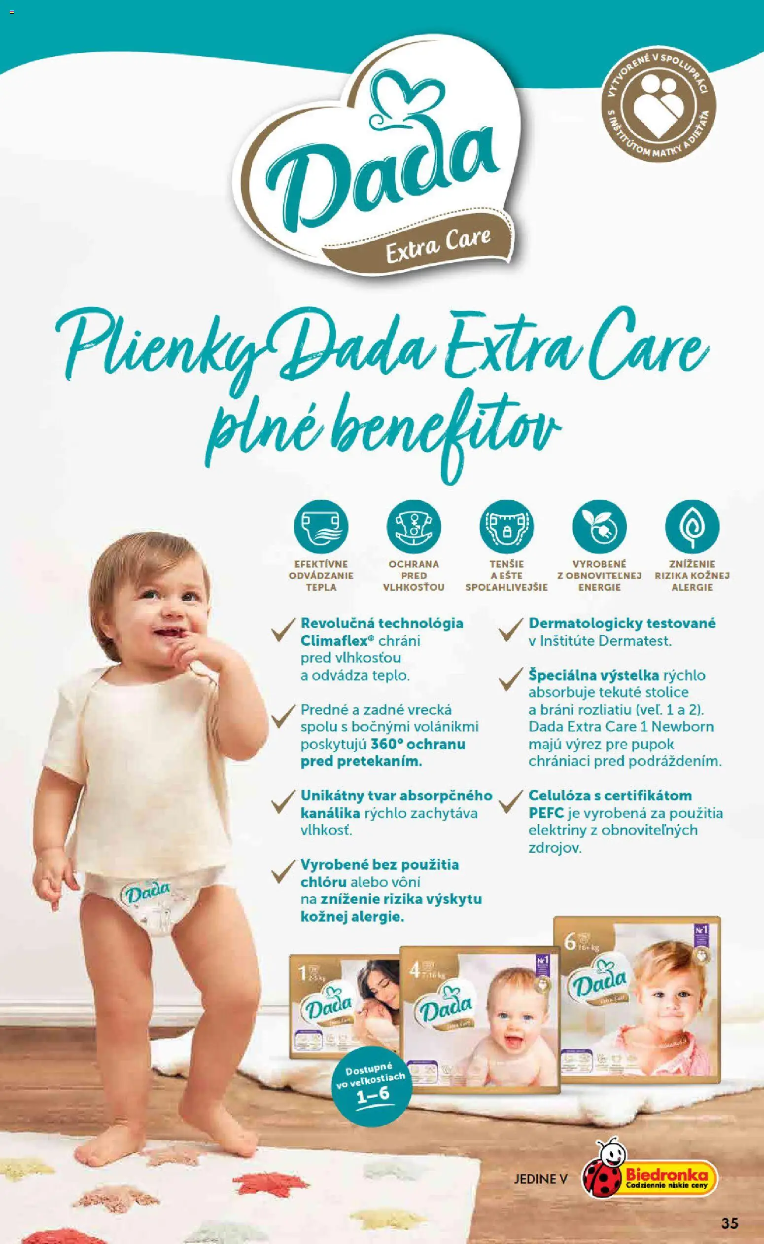 Nové Biedronka akcie – leták je platný od 23.10.2025 | Strana: 35 | Produkty: Plienky
