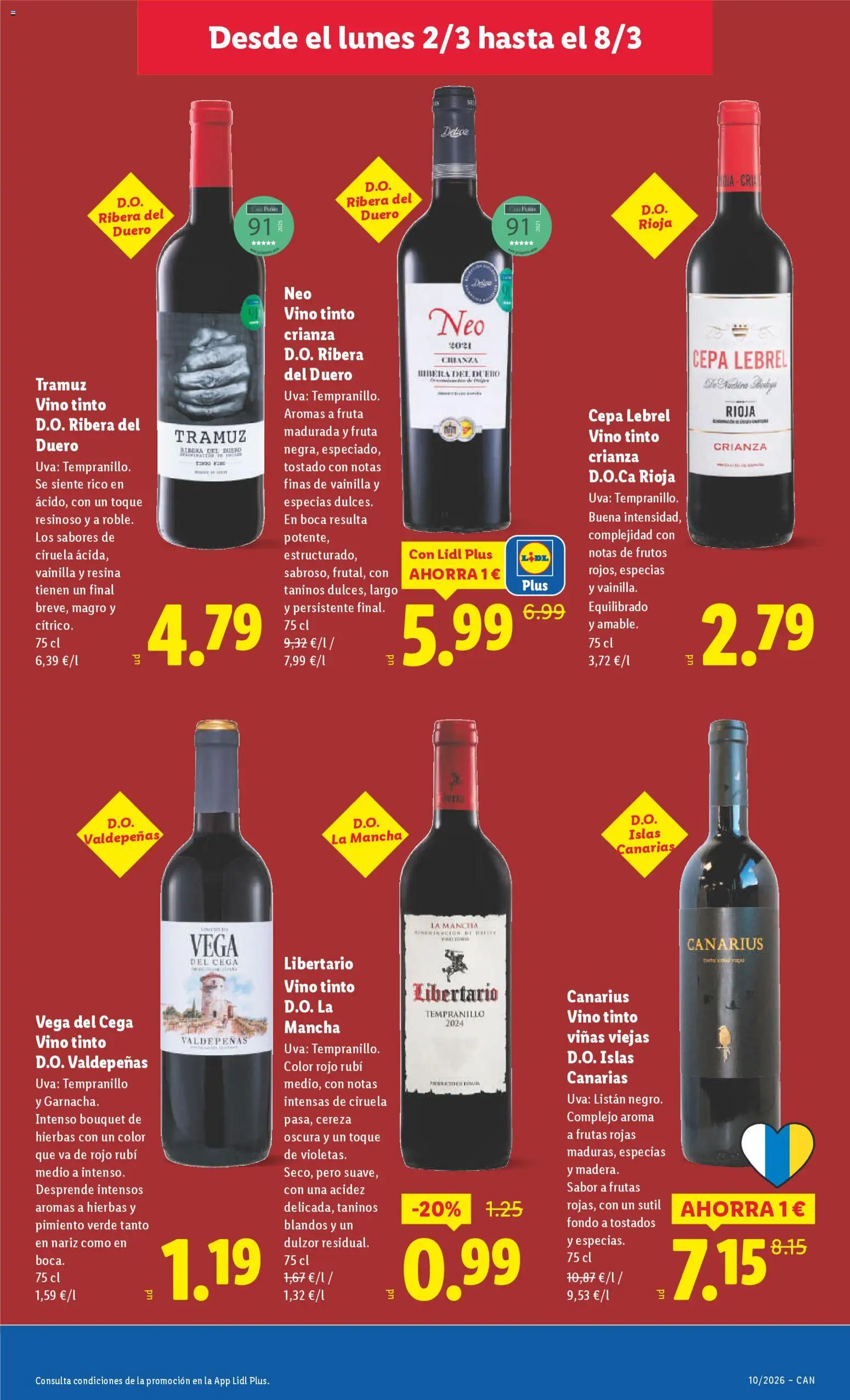 Lidl folleto │ válido desde el 02.03.2026 | Página: 21 | Productos: Vino, Κάδος απορρυμάτων
