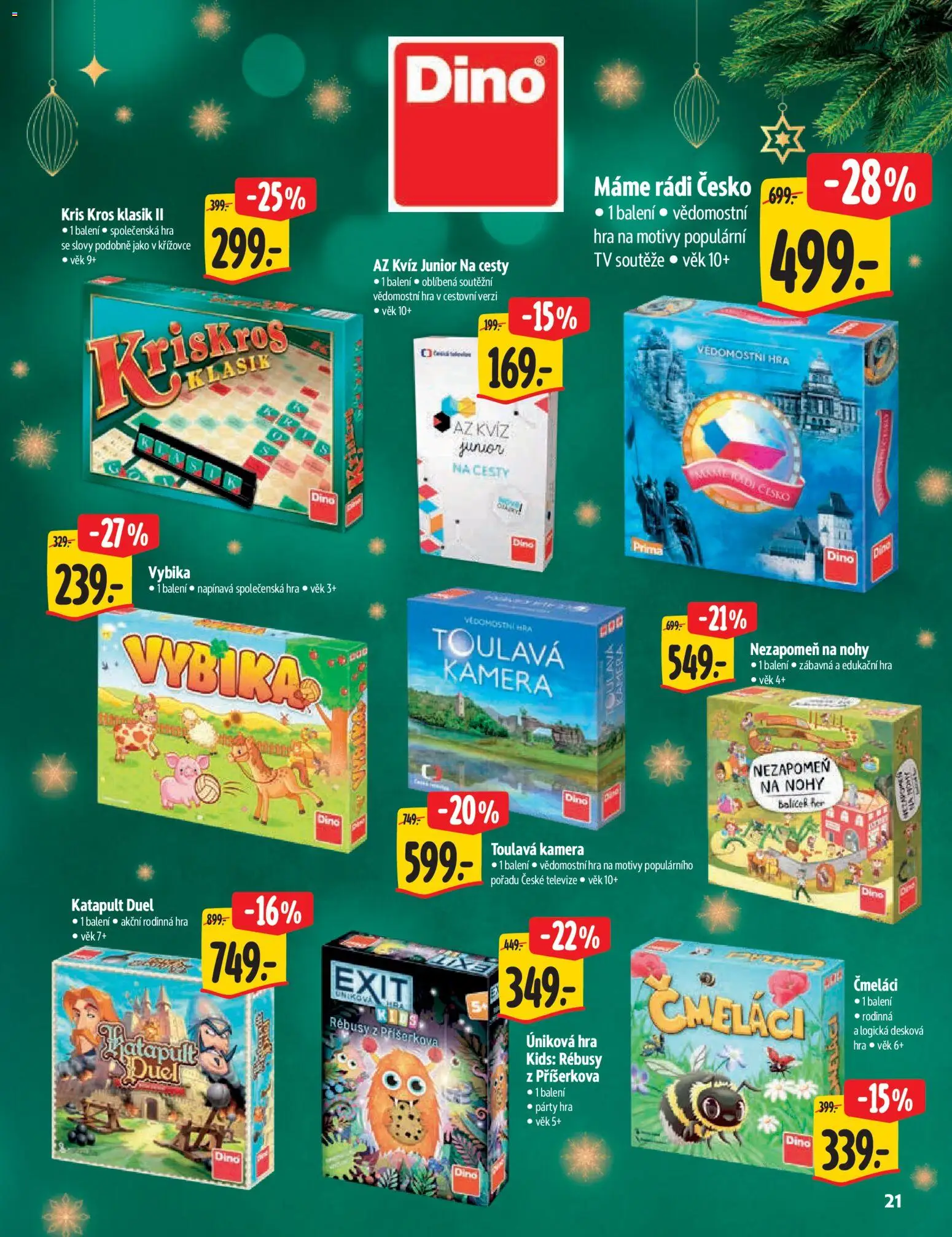 Albert katalog - Hypermarket - Vánoce od 12.11.2025 | Strana: 21 | Produkty: Tv, Kamera, Hra, Televize