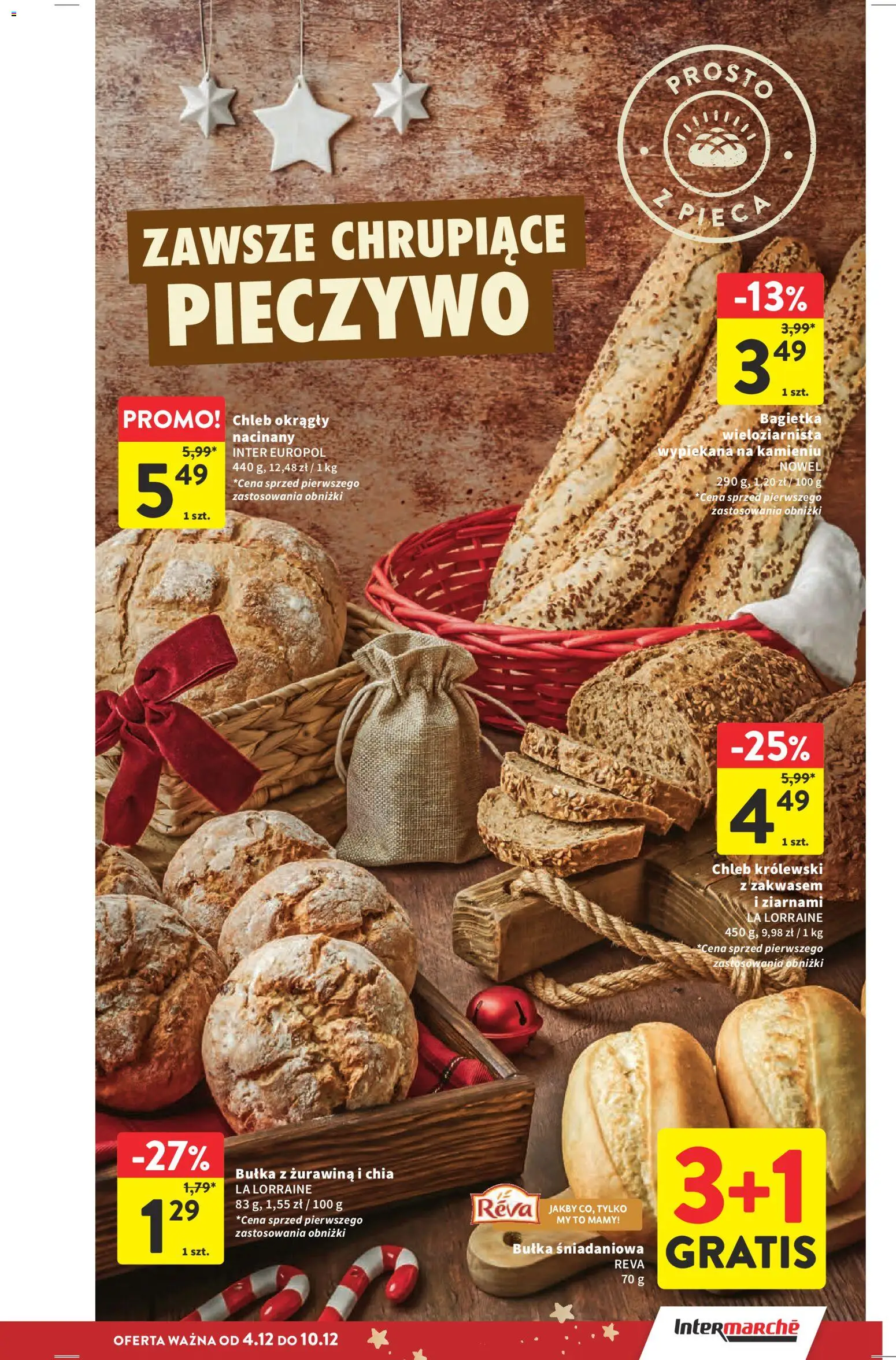 Intermarche Gazetka od 04.12.2025 | Strona: 31 | Produkty: Pieczywo, Żurawina, Bułka, Bagietka