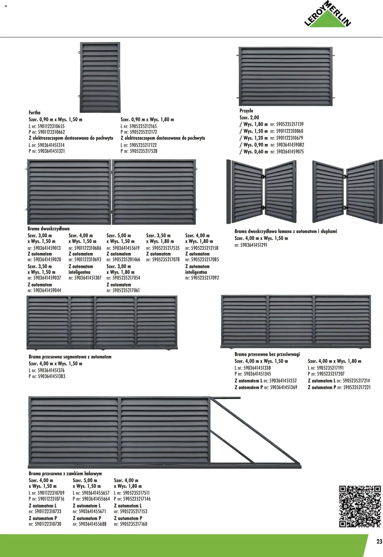 Leroy Merlin gazetka - Ogrodzenia Polbram od 09.03.2026 | Strona: 23