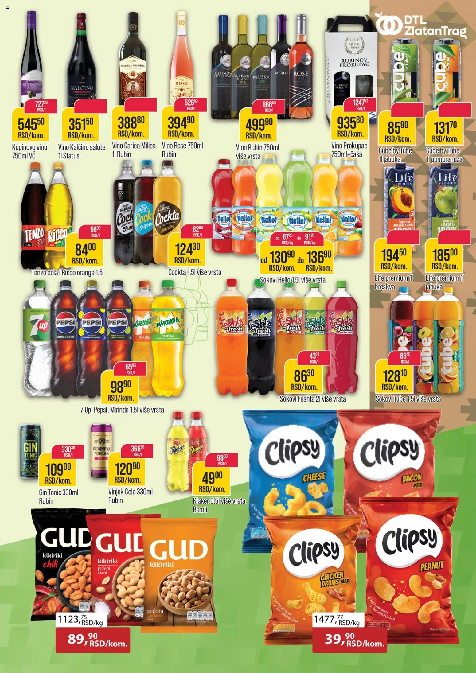 Zlatan Trag katalog - važi od 03.12.2025 | Strana: 9 | Proizvode: Ananas, Borovnica, Vino, Breskva