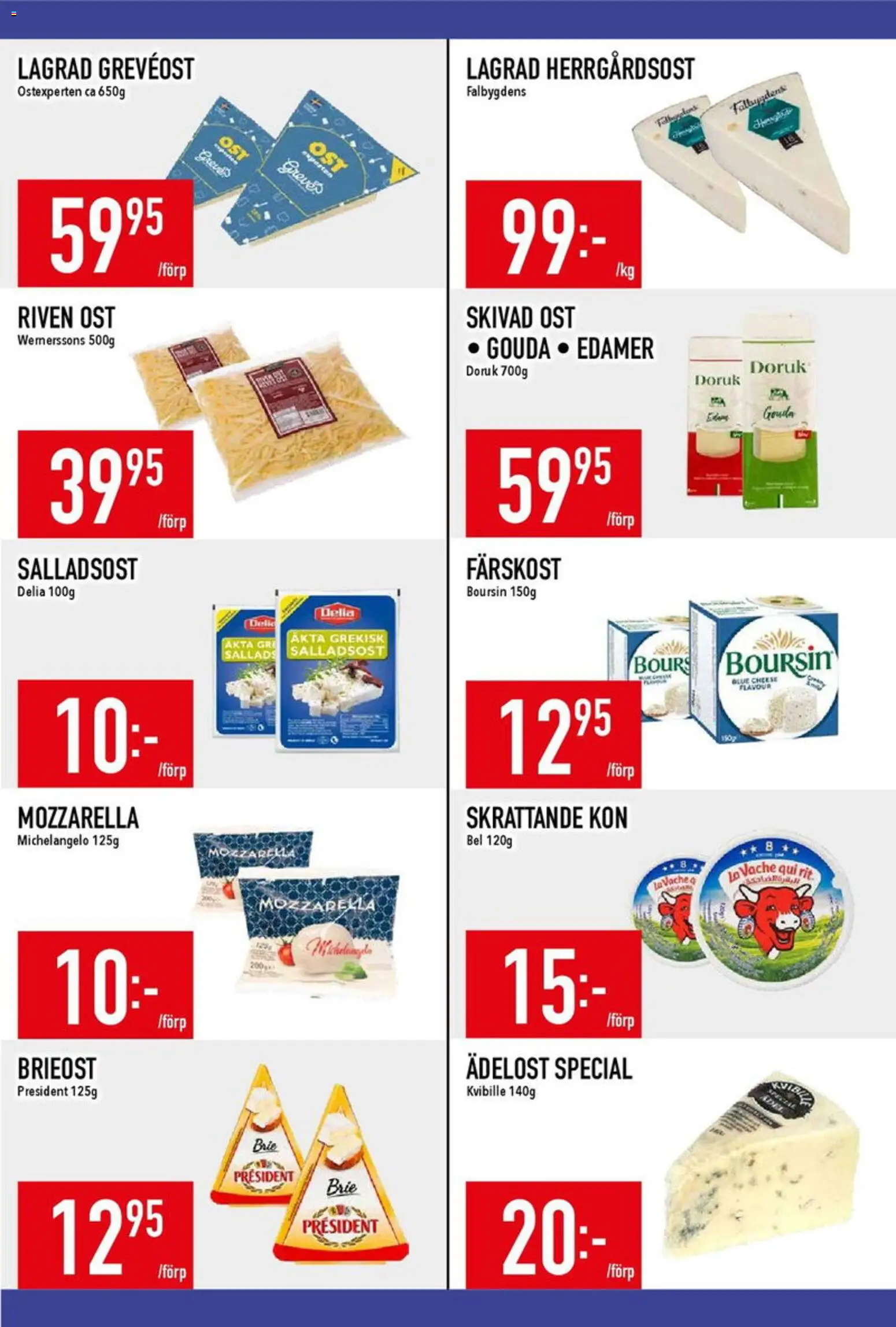 Matdax reklamblad aktuell från 23.02.2026 | Sida: 12 | Produkter: Brieost, Riven ost, Ost