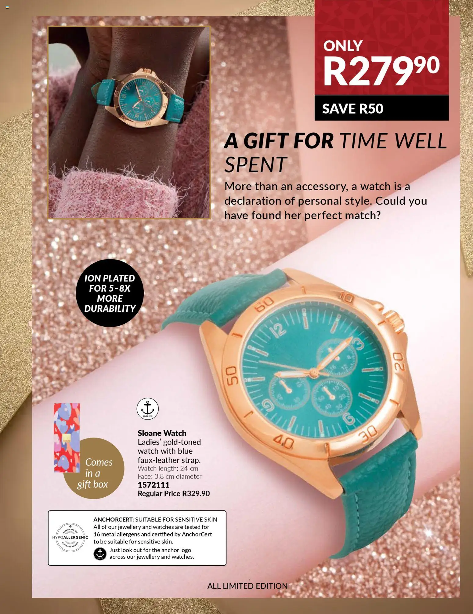 New Avon catalogue – valid from 01.12.2025 | Page: 17 | Products: Watch, Box