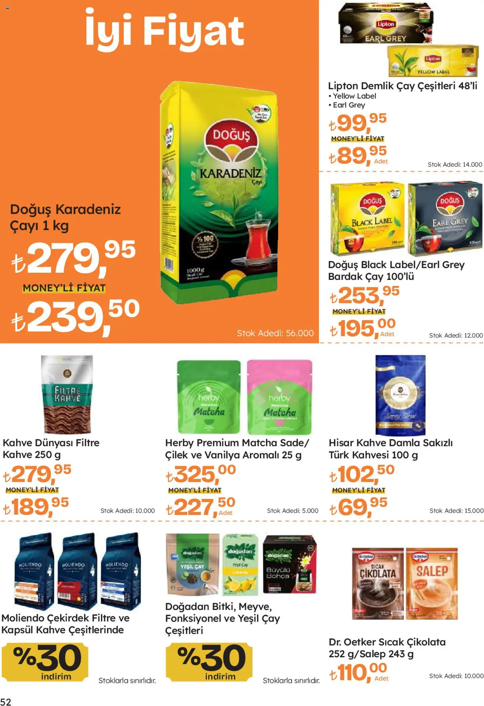Migros Katalog - Migroskop - 08.01.2026 tarihinden itibaren geçerlidir | Sayfa: 52 | Ürünler: Çay, Çilek, Zselatin, Demlik