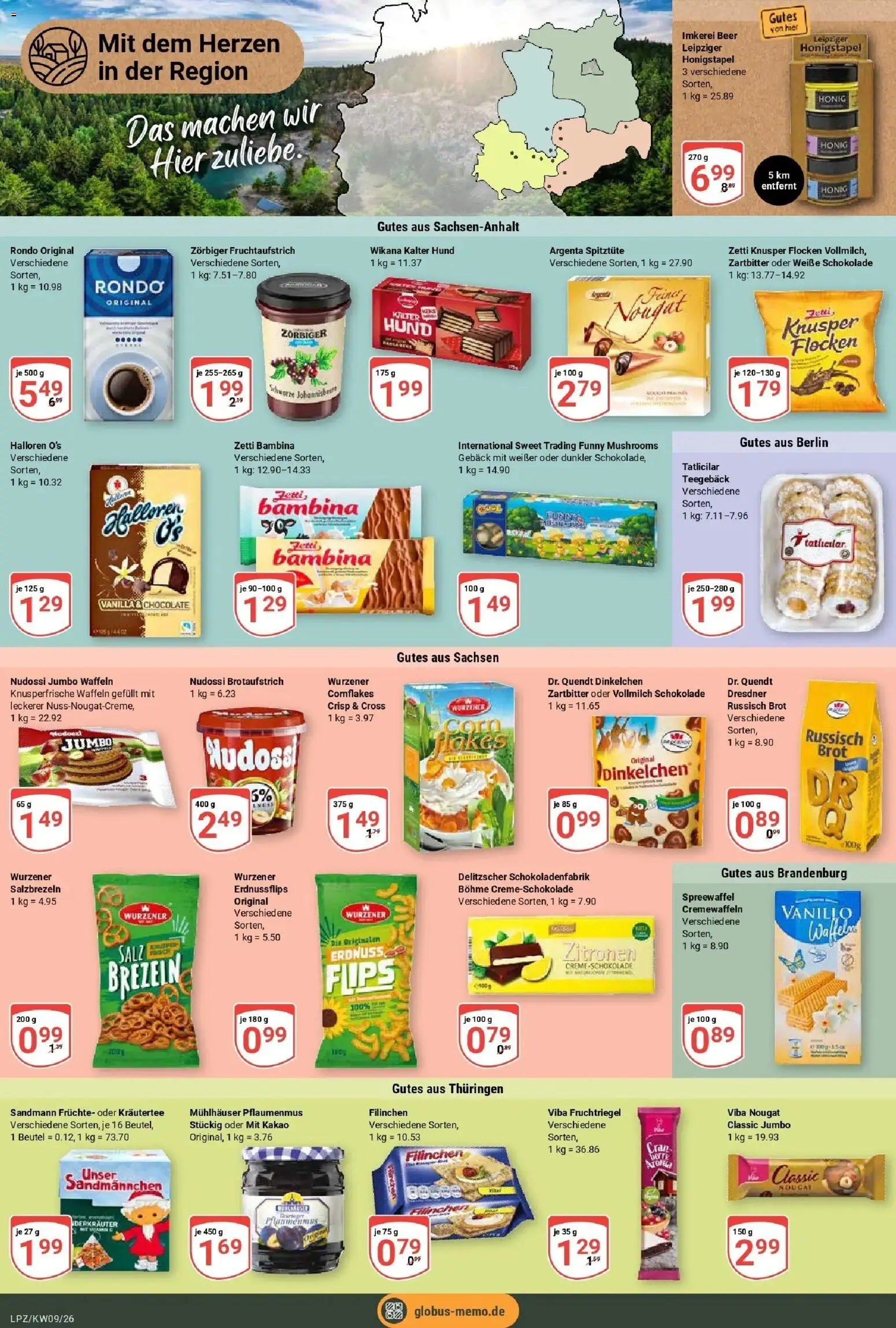 Globus Prospekt Leipzig – gültig ab 23.02.2026 | Seite: 14 | Produkte: Waffeln, Salz, Brot, Zitronen