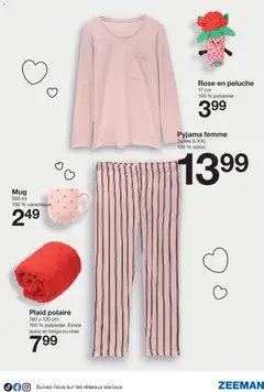 Zeeman - Prévisualisation de Zeeman catalogue Hiver valide à partir de 17.01.2026 | Page: 15 | Produits: Coton, Peluche, Pyjama femme, Pyjama