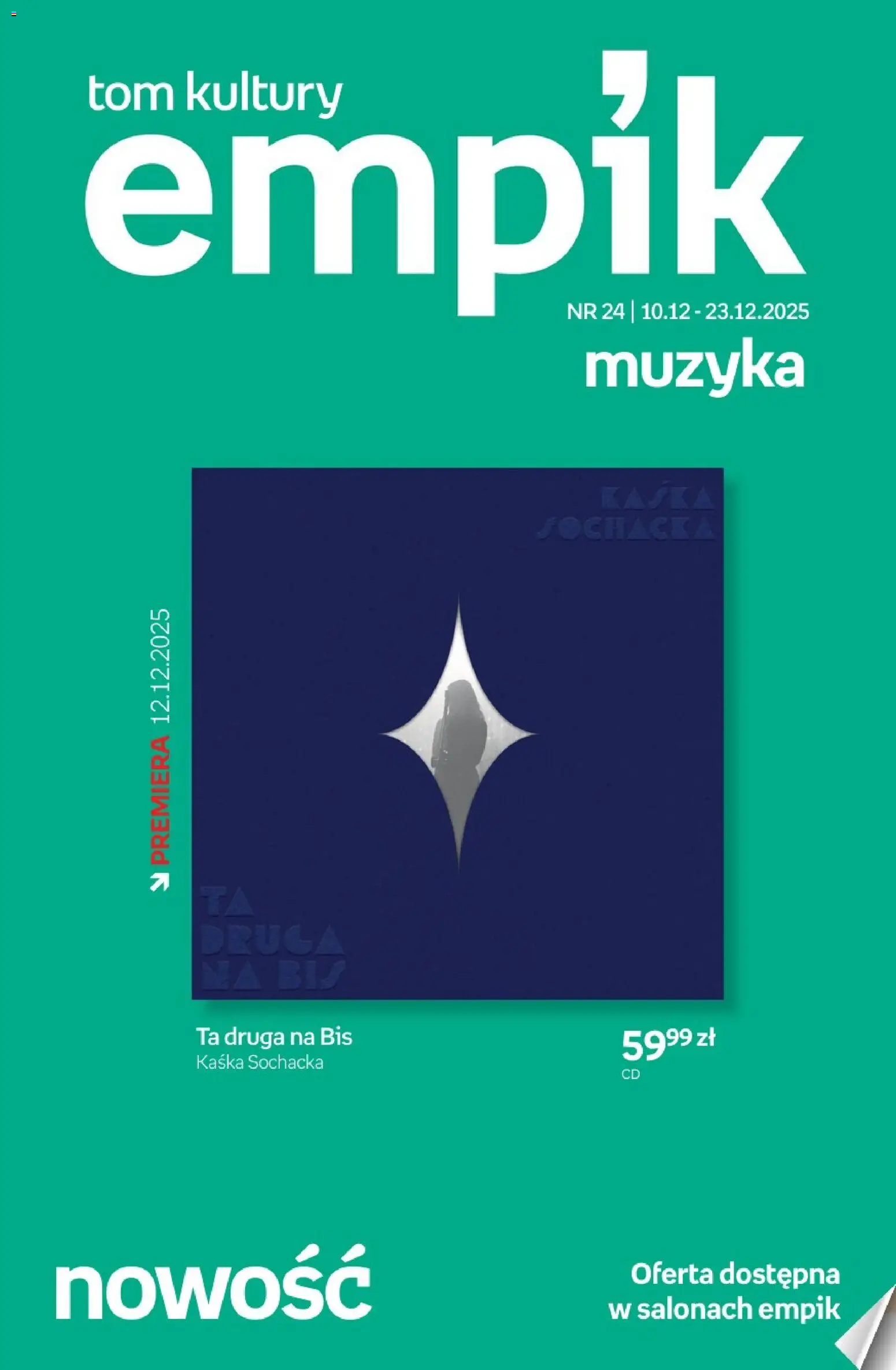 Empik promocje - Tom kultury Muzyka od 10.12.2025 | Strona: 1