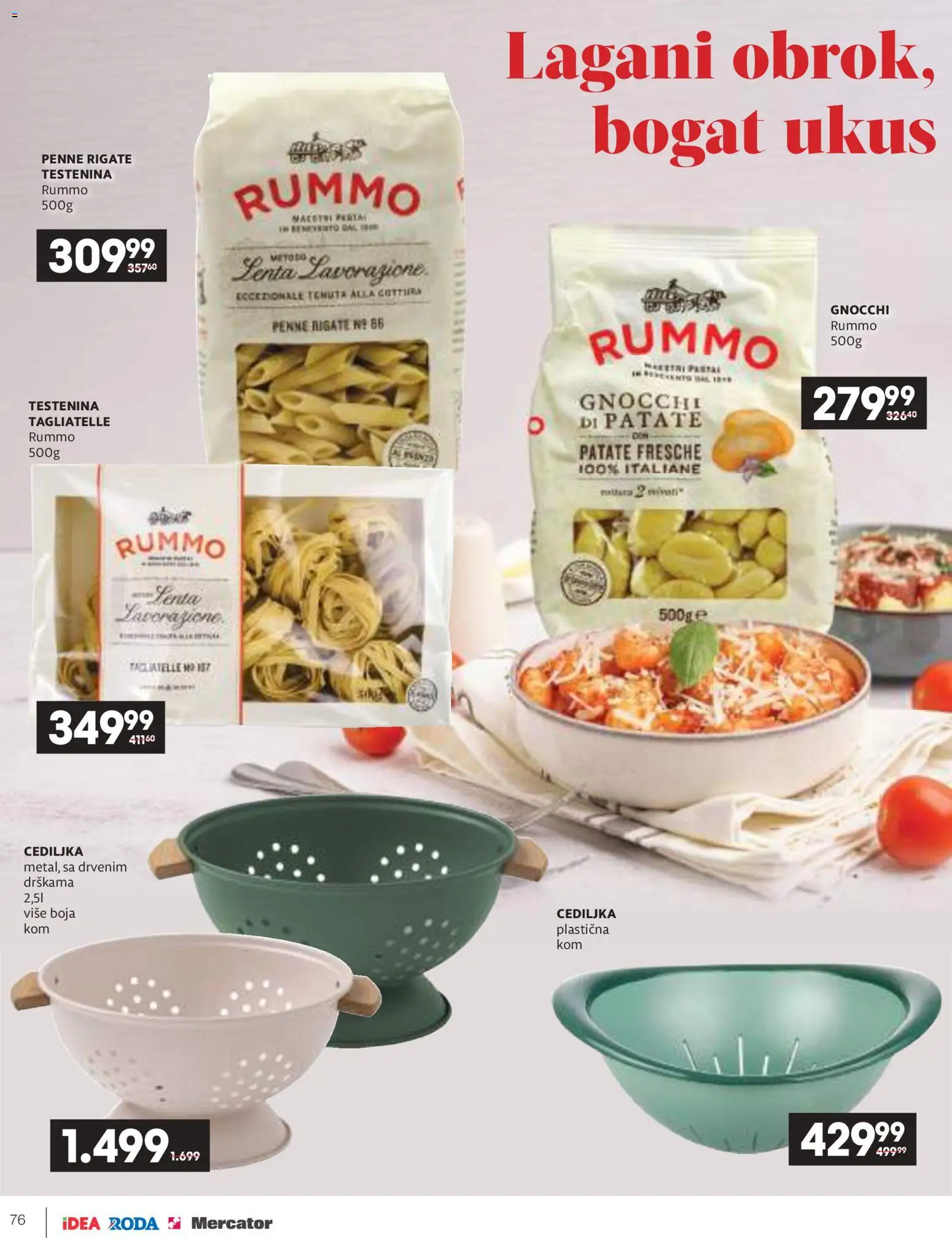 Roda katalog - važi od 09.04.2026 | Strana: 76 | Proizvode: Testenina, Tagliatelle