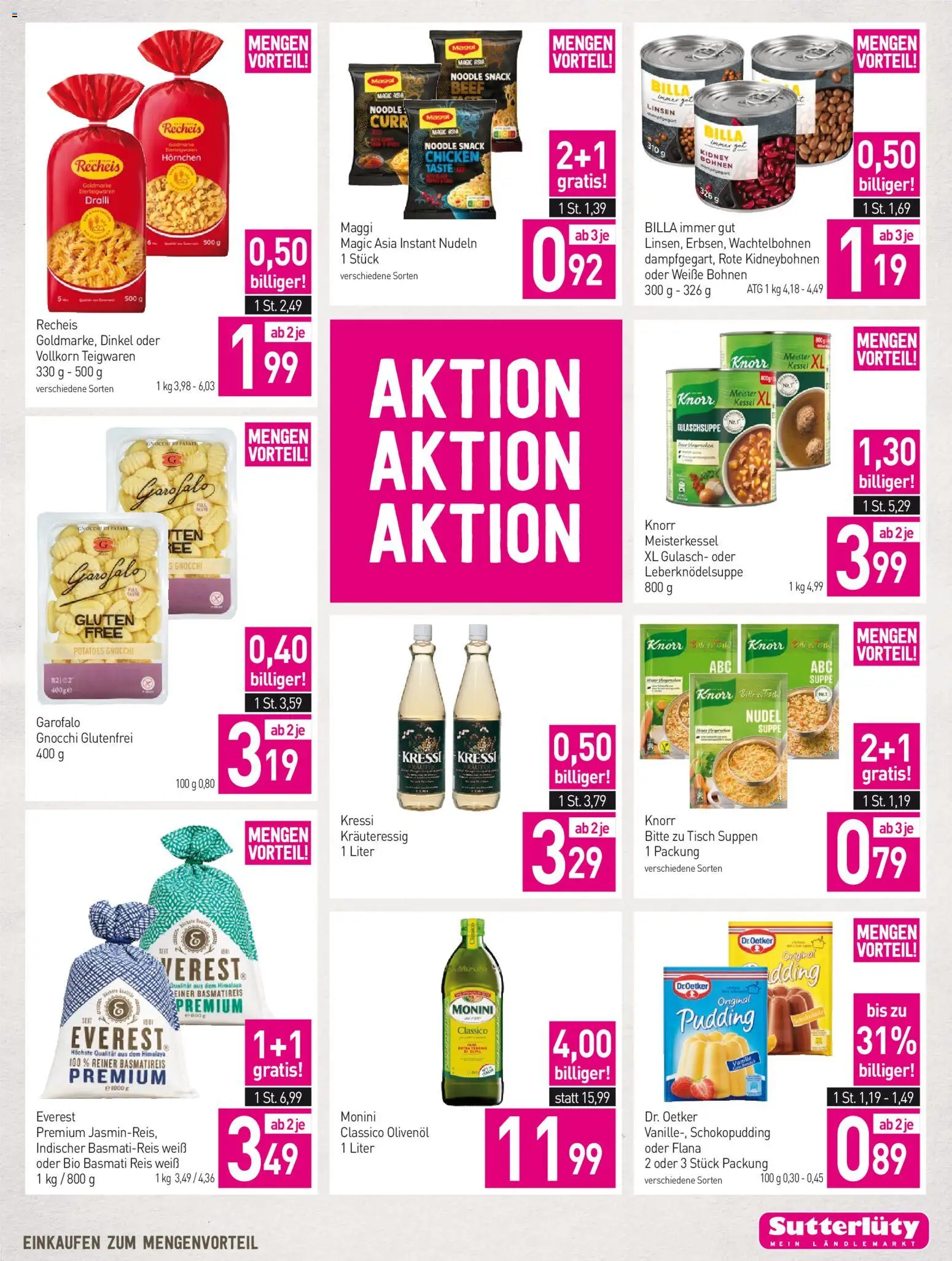 Sutterlüty Flugblatt gültig ab 29.01.2026 | Seite: 17 | Produkte: Tisch, Reis, Nudeln