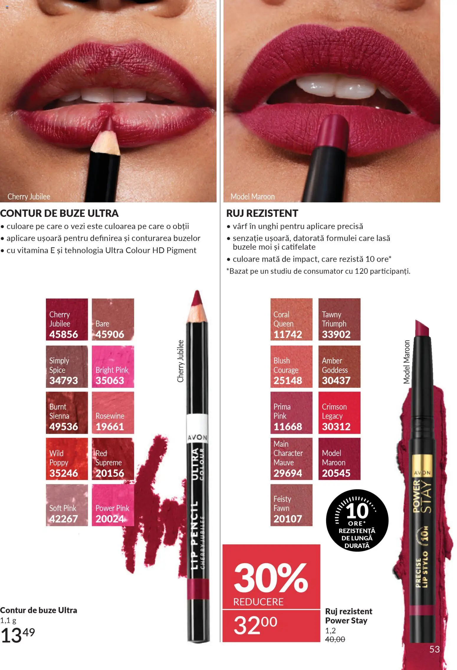 Noul catalog Avon – valabil de la 01.03.2026 | Pagină: 55 | Produse: Blush, Ruj