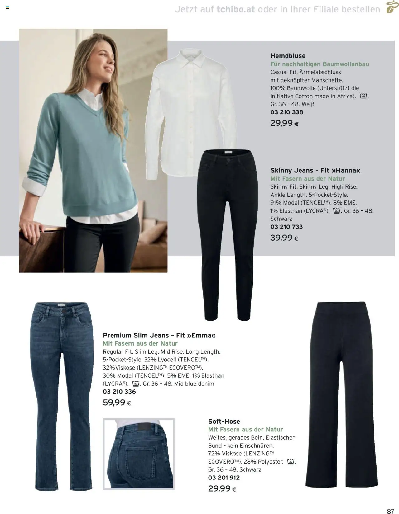 Tchibo Eduscho Katalog Herbst 2025 gültig ab 12.09.2024 | Seite: 87 | Produkte: Jeans