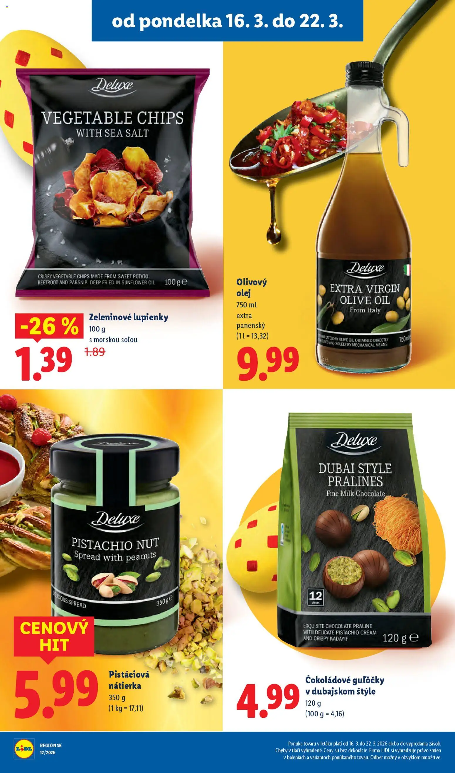 Nové Lidl akcie – leták je platný od 19.03.2026 | Strana: 82 | Produkty: Olej, Olivový olej