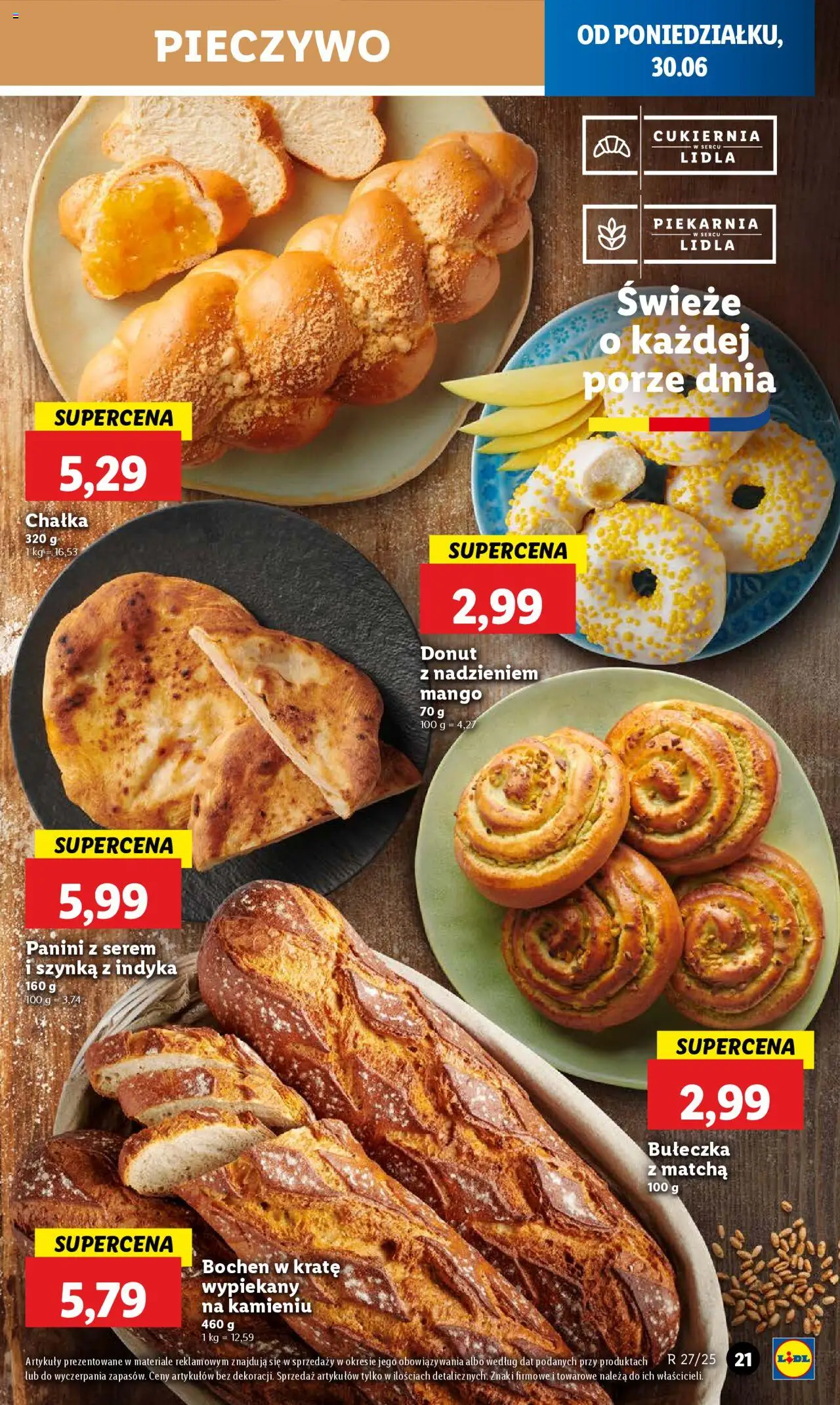 Lidl Gazetka od 30.06.2025 | Strona: 25 | Produkty: Mango, Pieczywo, Piekarnia, Panini