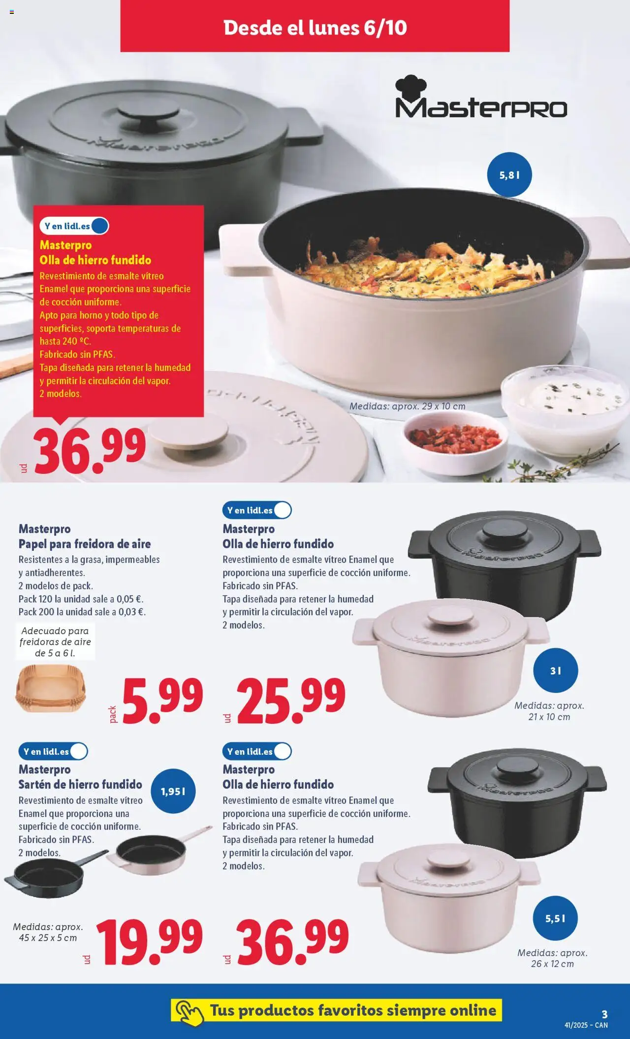 Lidl - Canarias │ válido desde el 06.10.2025 | Página: 5 | Productos: Sodastream, Horno, Freidora