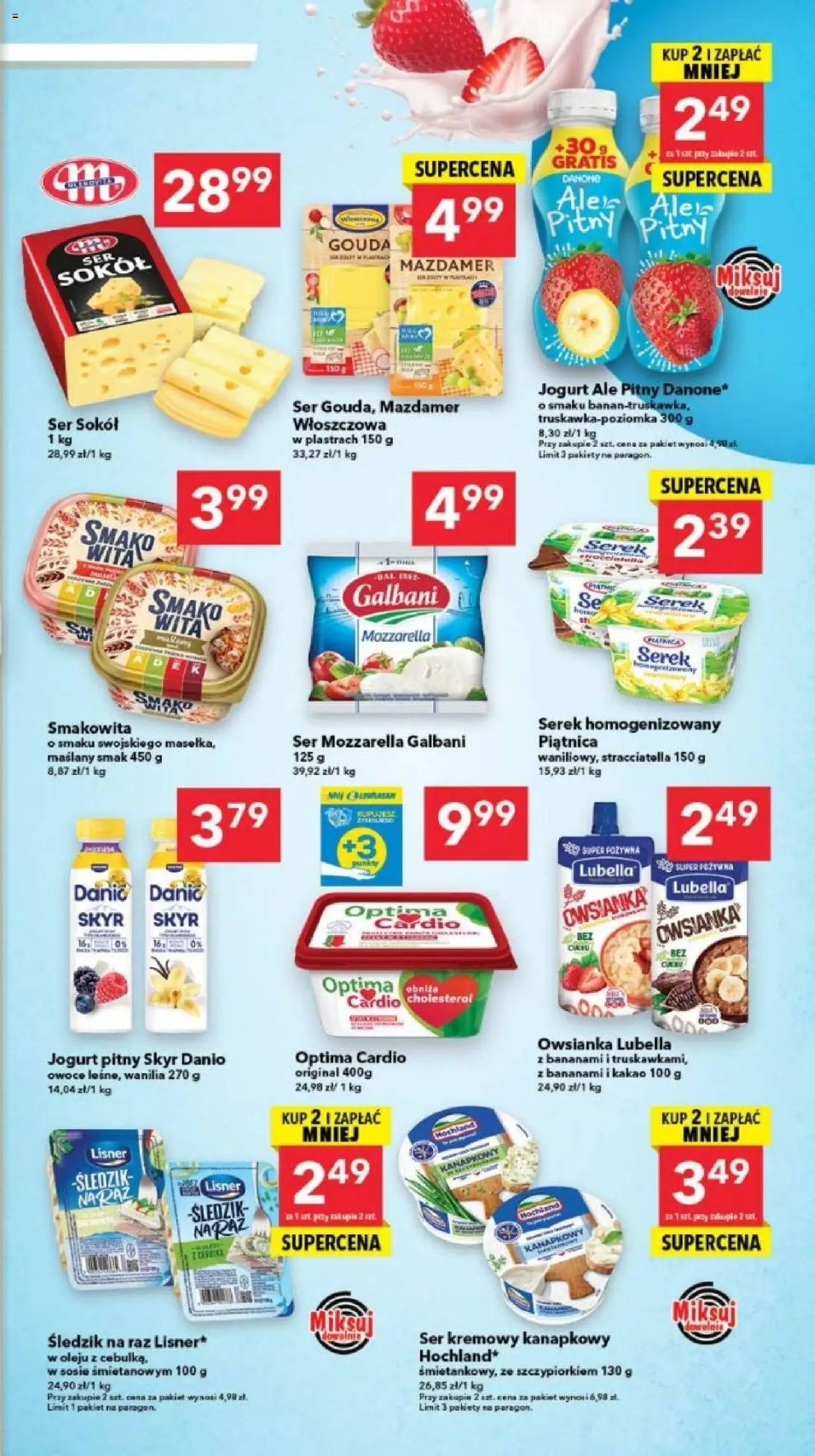 Lewiatan gazetka - Szczecin od 31.07.2025 | Strona: 3 | Produkty: Kakao, Jogurt pitny, Mozzarella, Owoce