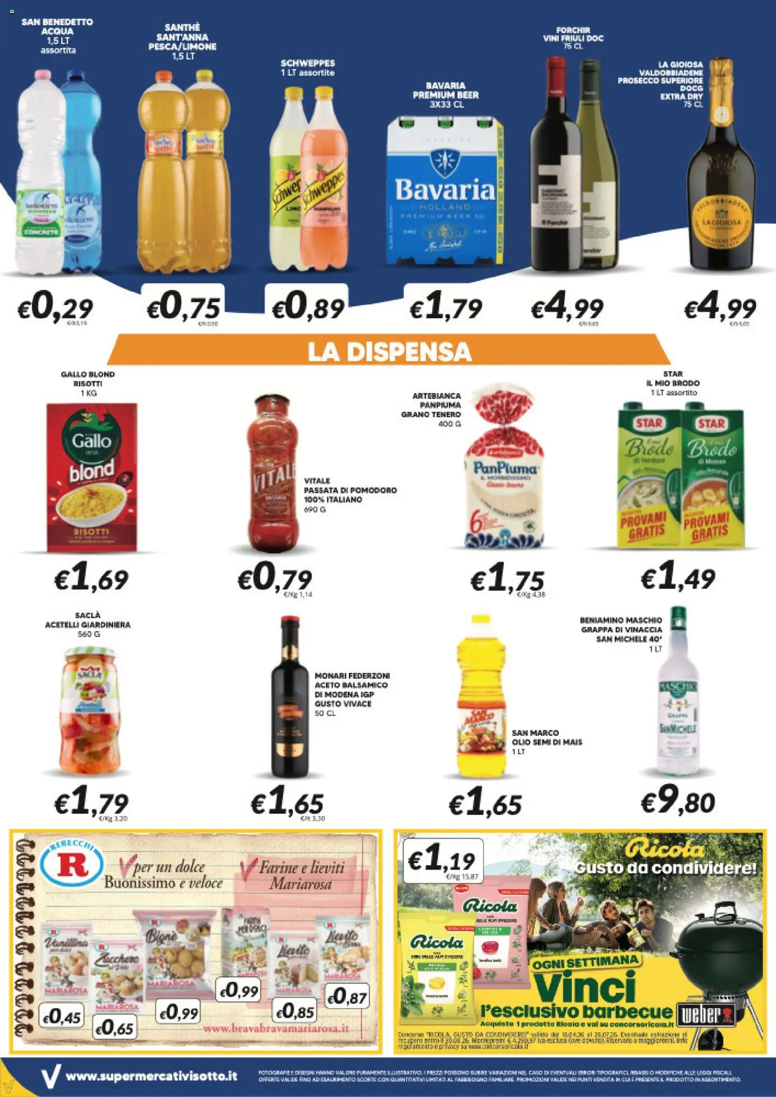Volantino Visotto del 22.04.2026 | Pagina: 6 | Prodotti: Manzo, Acqua, Barbecue, Olio
