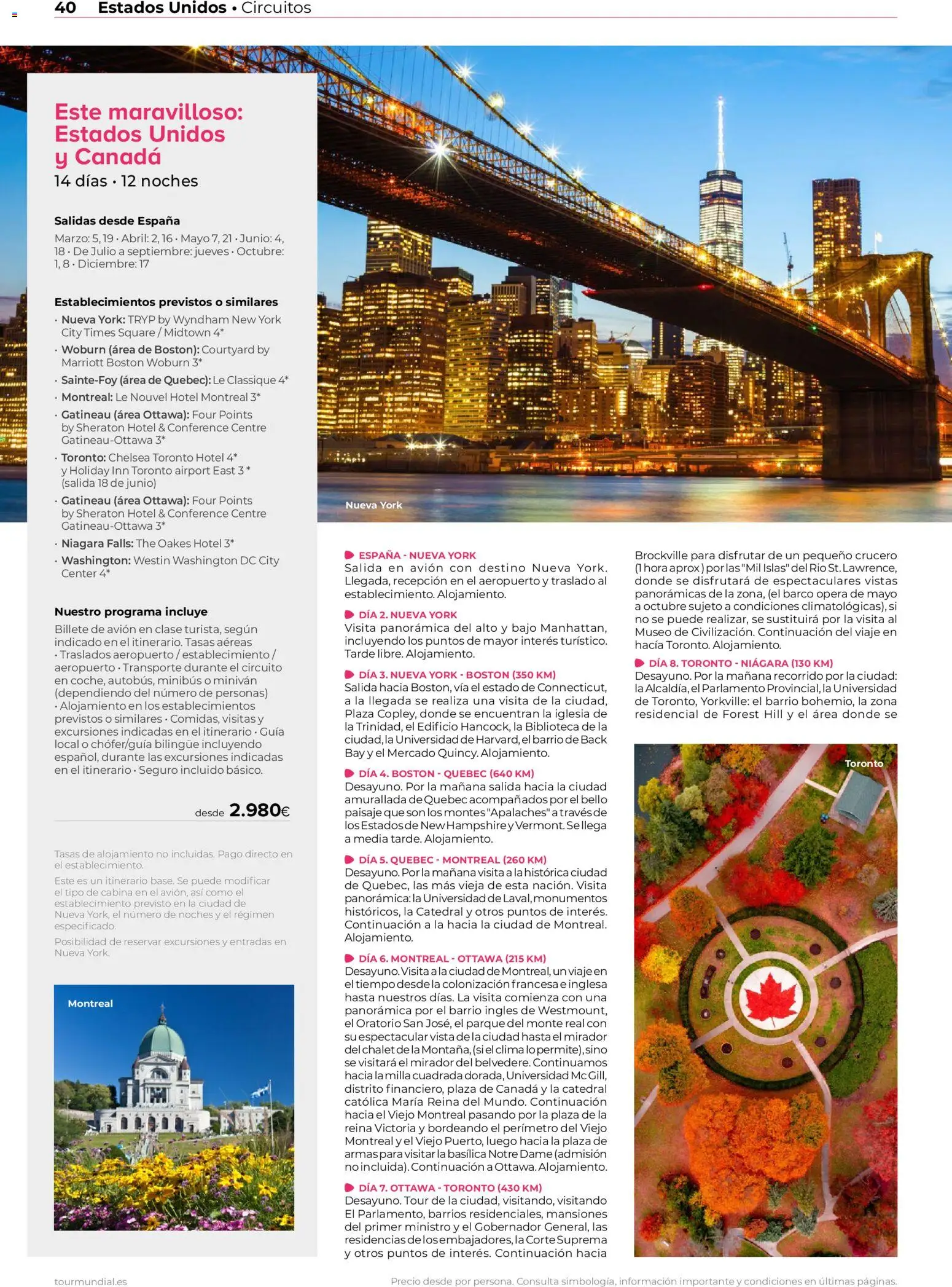 Viajes El Corte Inglés Norteamérica y Caribe │ válido desde el 01.01.2026 | Página: 40 | Productos: Biblioteca