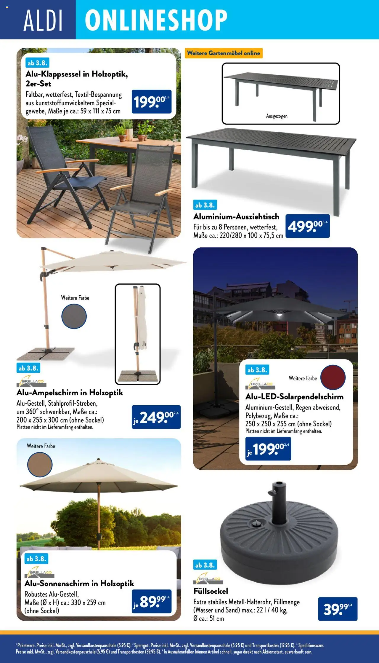Aldi  Onlineshop - gültig ab dem 04.08.2025 | Seite: 2 | Produkte: Gartenmöbel, Wasser