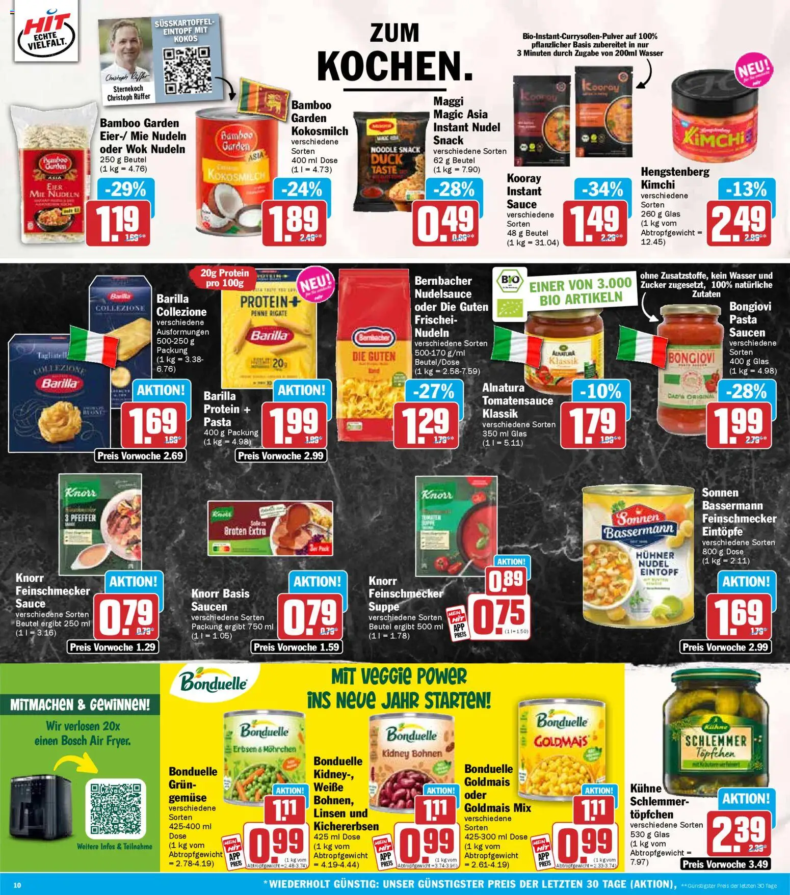 HIT Bayern – gültig ab 12.01.2026 | Seite: 10 | Produkte: Knorr, Wasser, Zucker, Wok