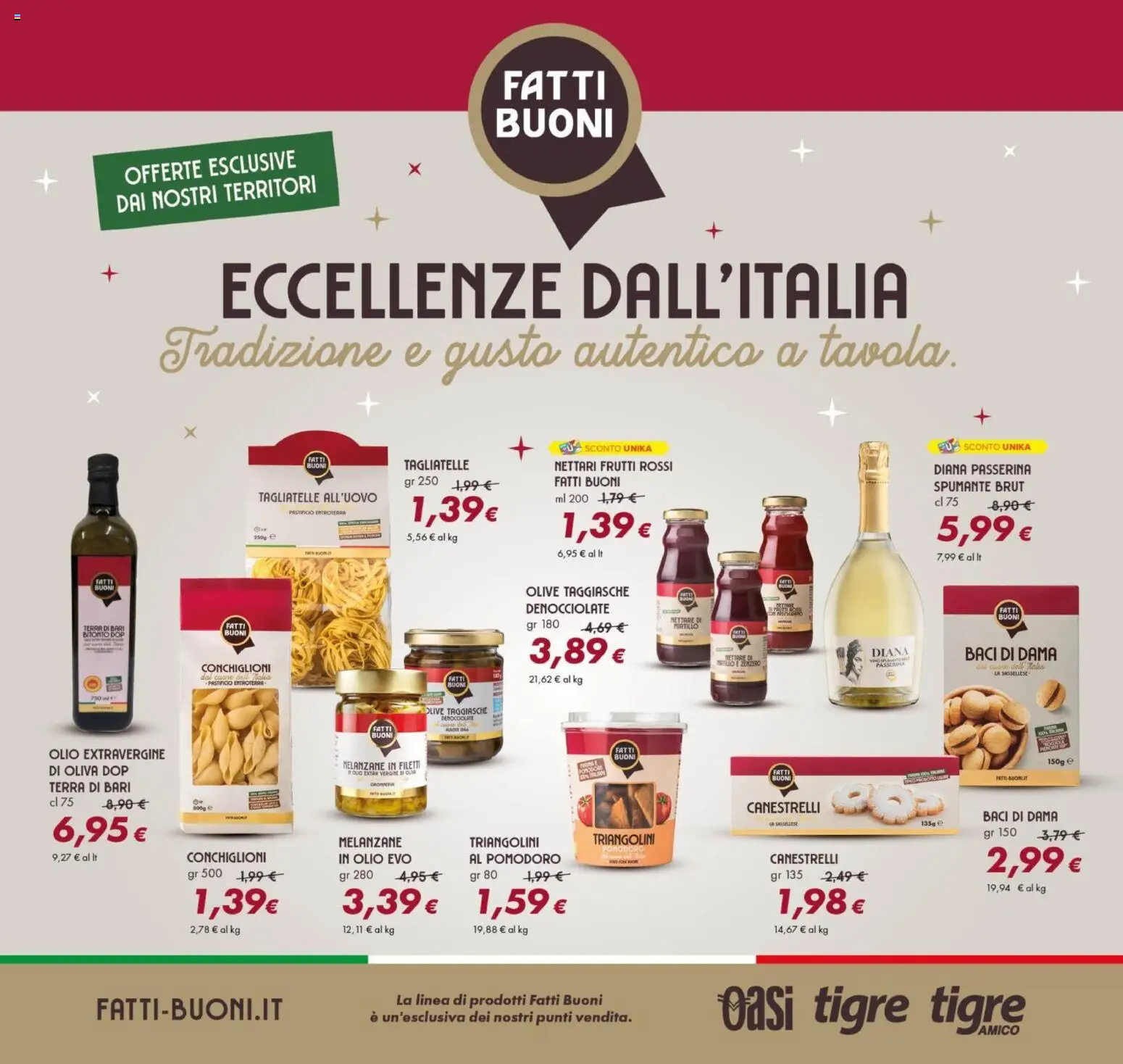 Volantino Tigre del 26.03.2026 | Pagina: 7 | Prodotti: Tagliatelle, Olio, Olive, Melanzane